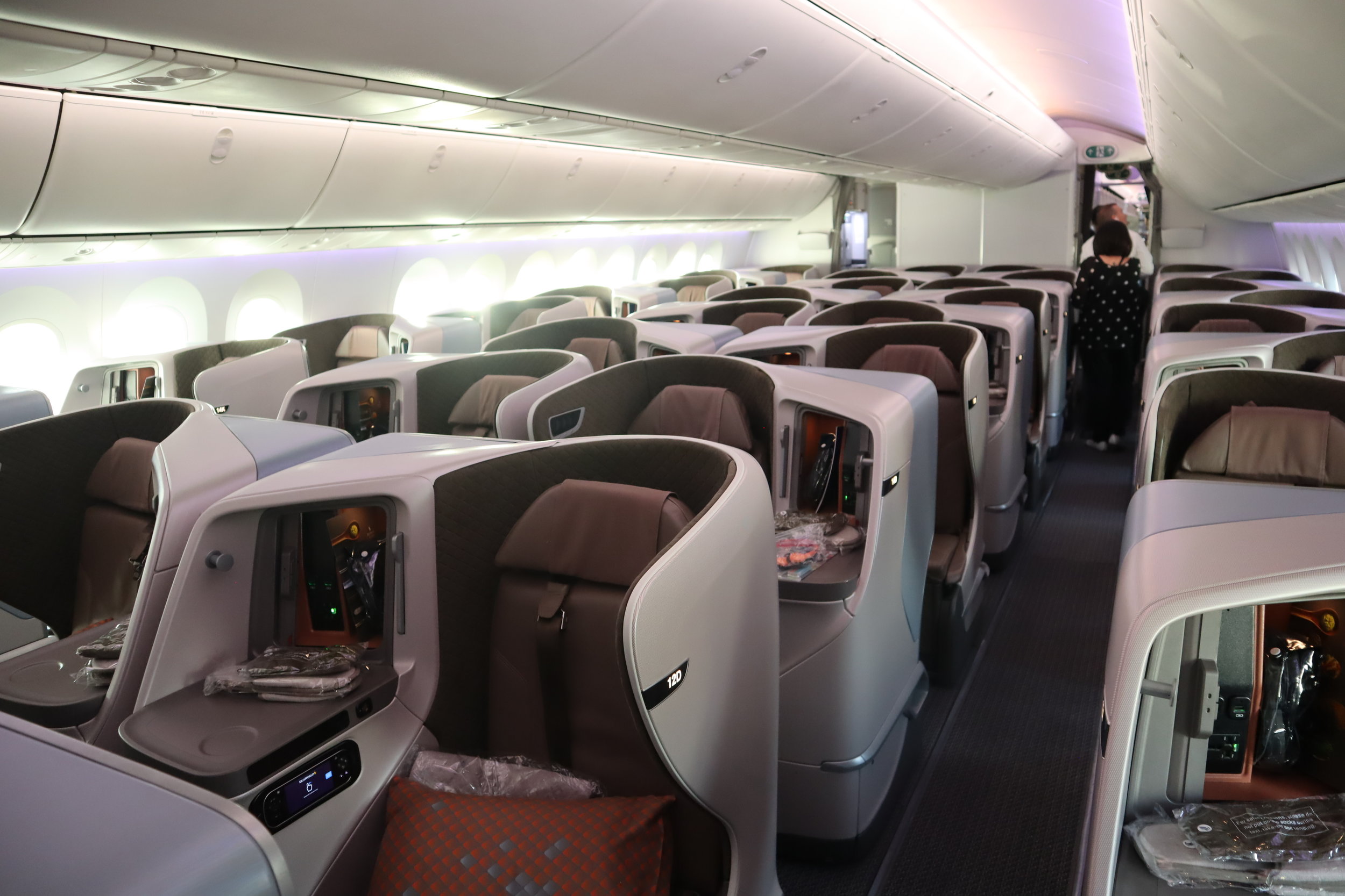 Singapore Airlines 787-10 business class – Cabin