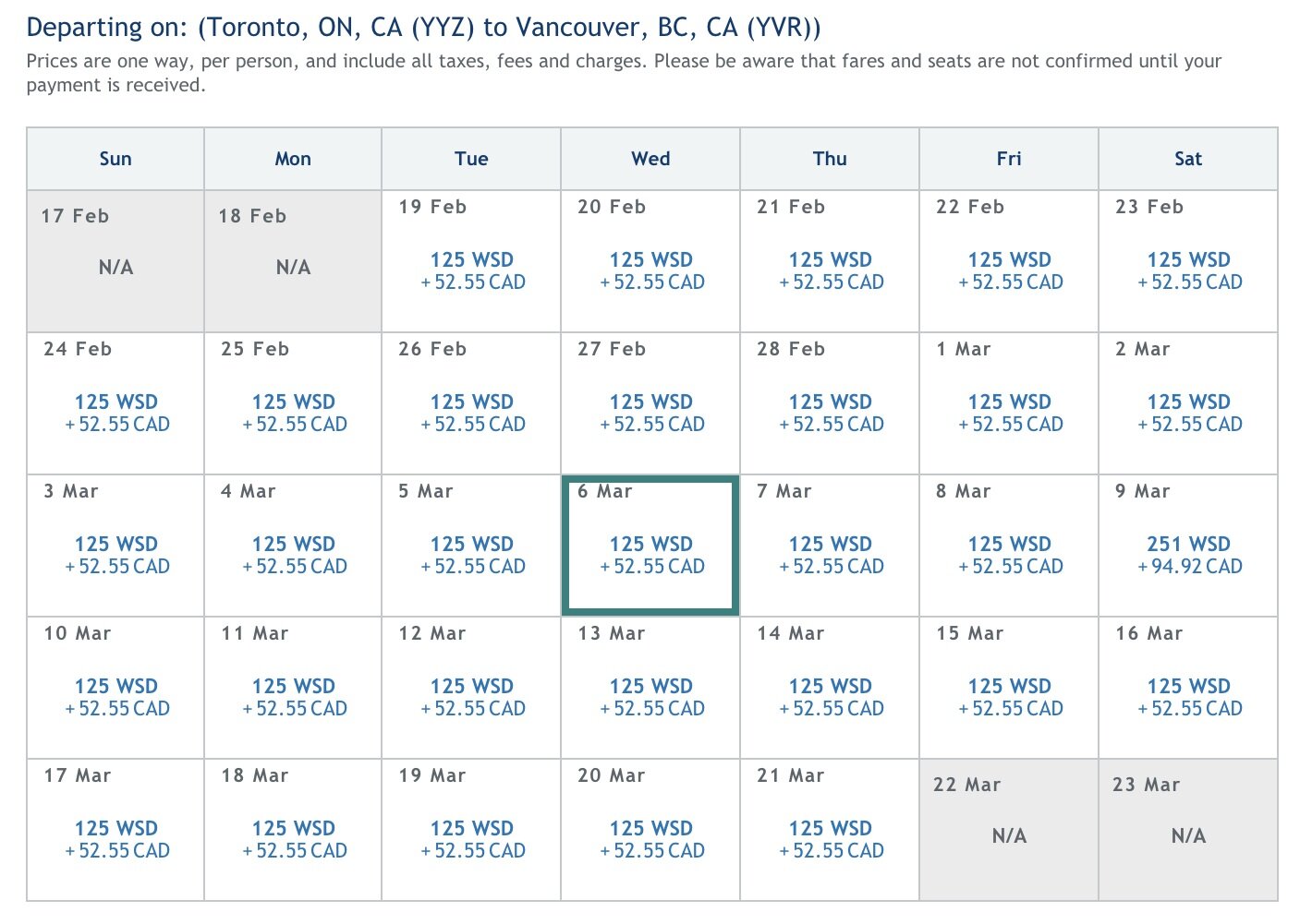 350 WestJet Dollars on the RBC WestJet MasterCard Prince of Travel