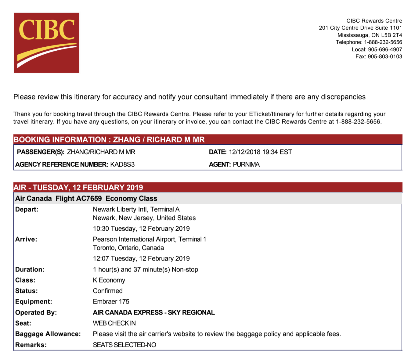 Cibc Rewards Travel Chart