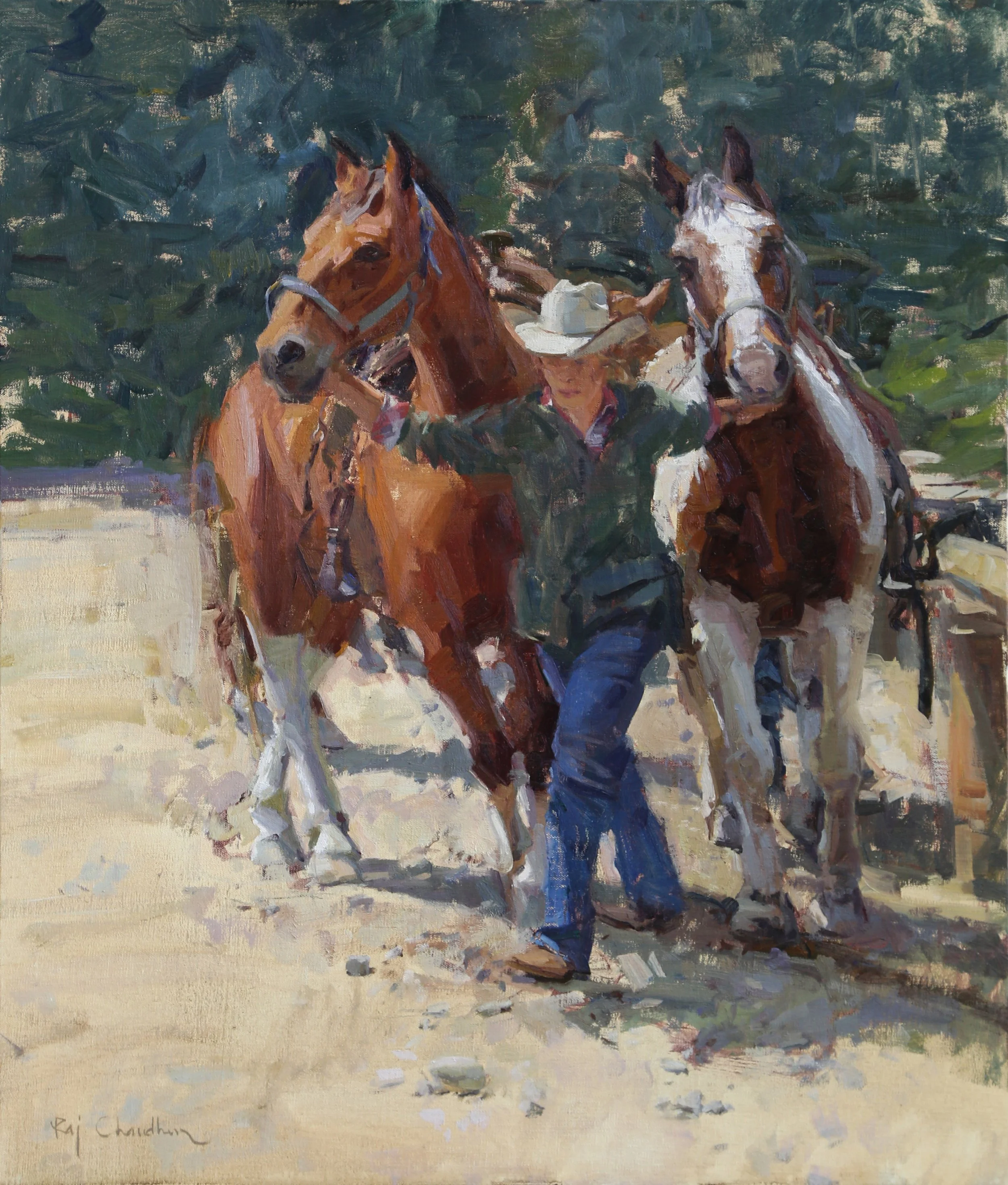 SOLD Lead Wrangler oil  24 x 20