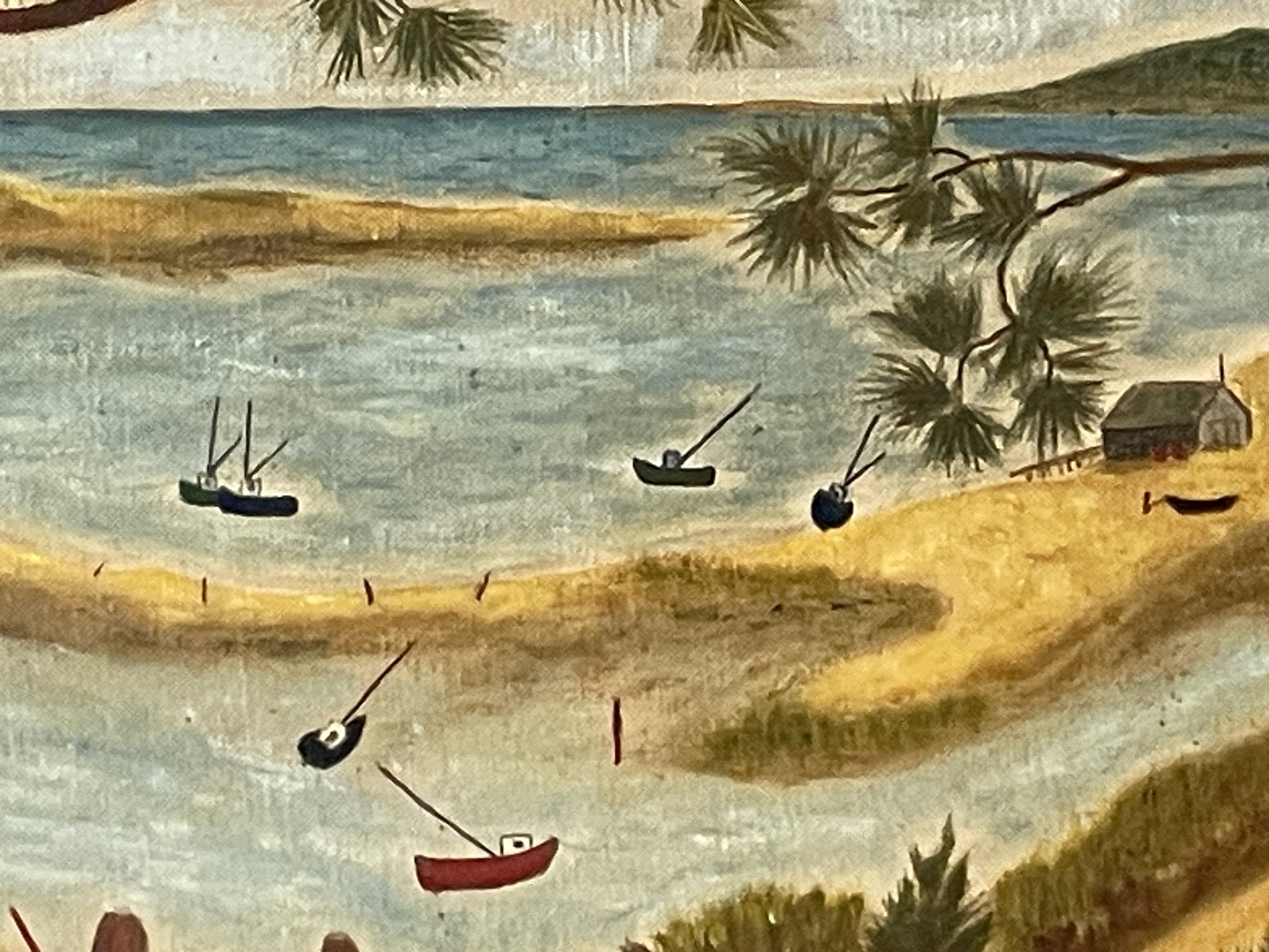 MATERI(A)NTIQUES HARBOR LANDSCAPE PAINTING(4).jpg