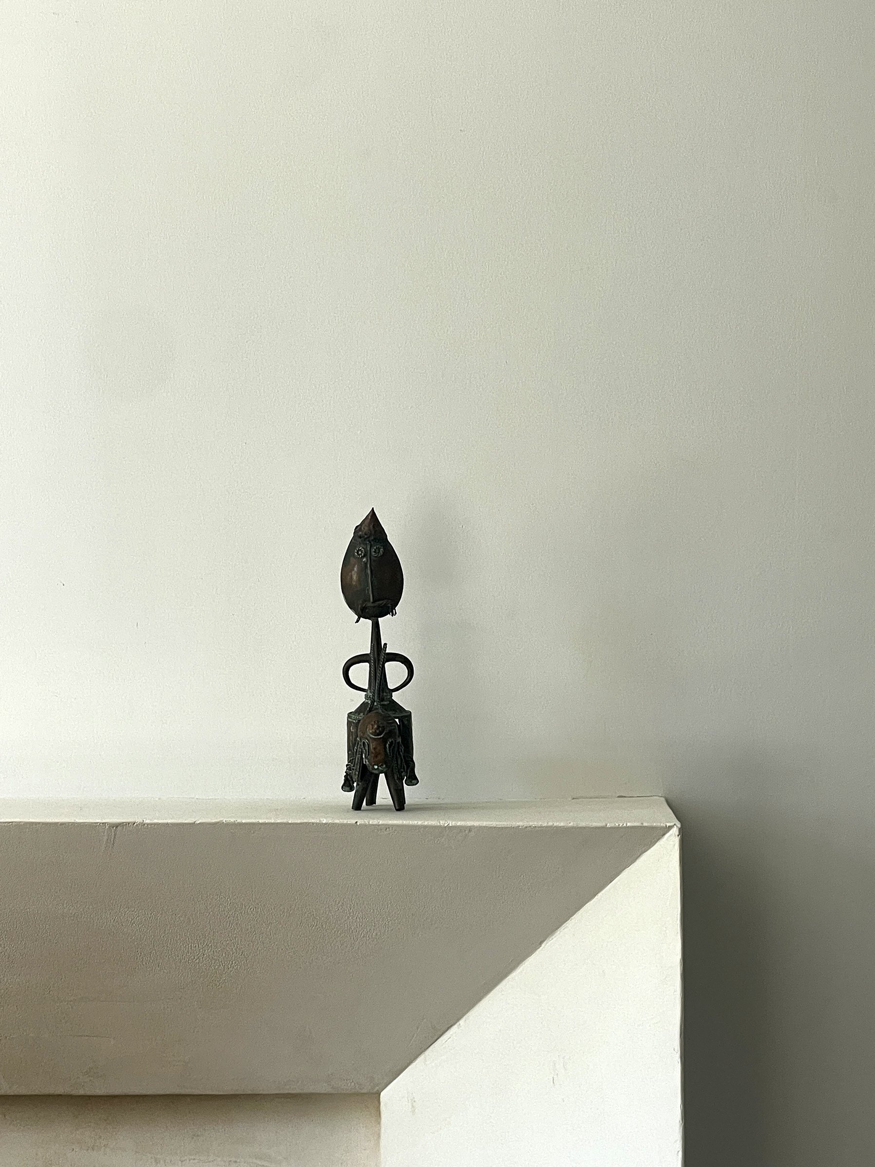 MATERI(A)NTIQUES SMALL RUSTIC METAL MAN RIDING DONKEY(4).jpg