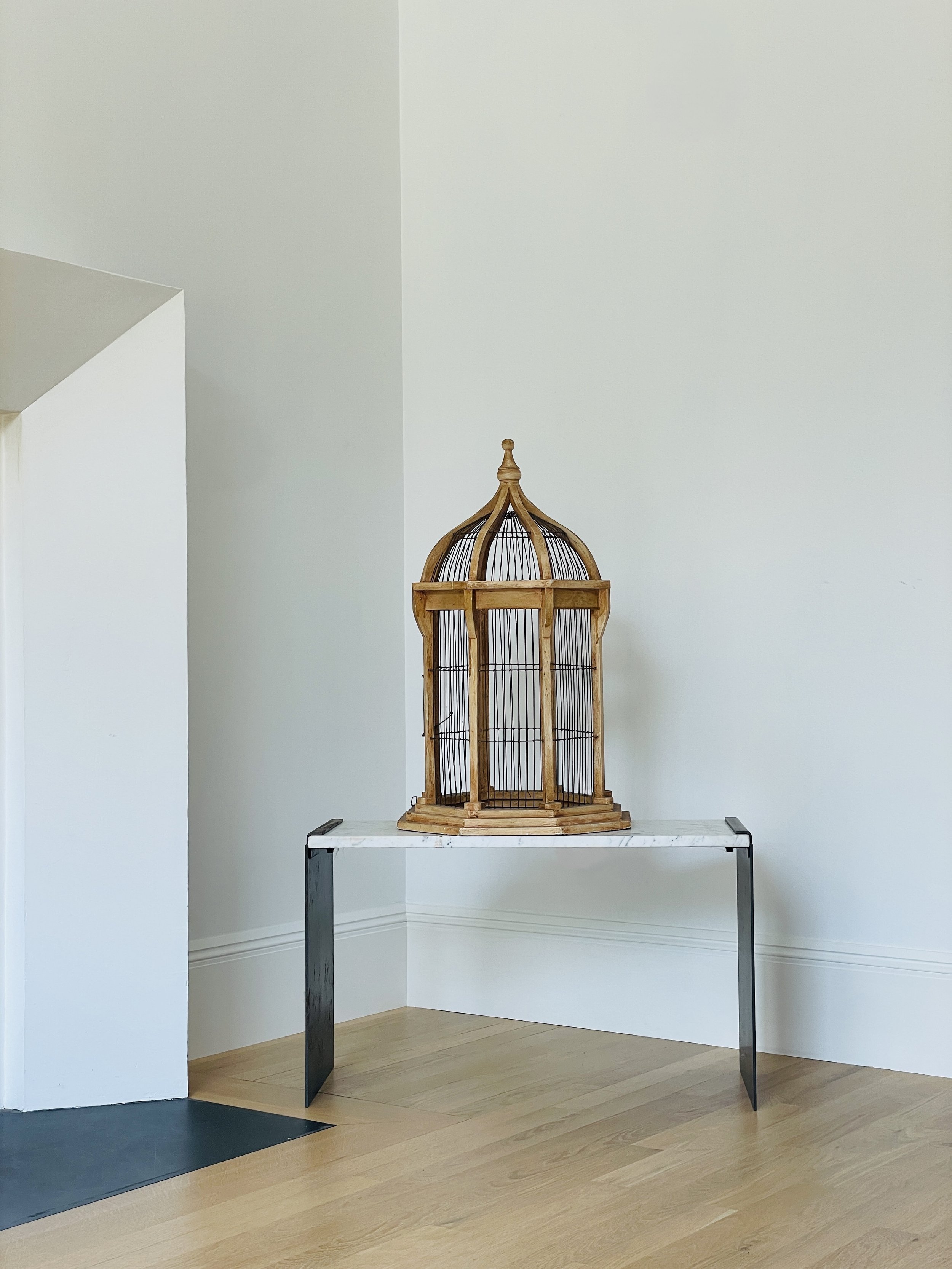 MATERI(A)NTIQUES LARGE LIGHT WOODEN OCTAGONAL BIRDCAGE(4).jpg
