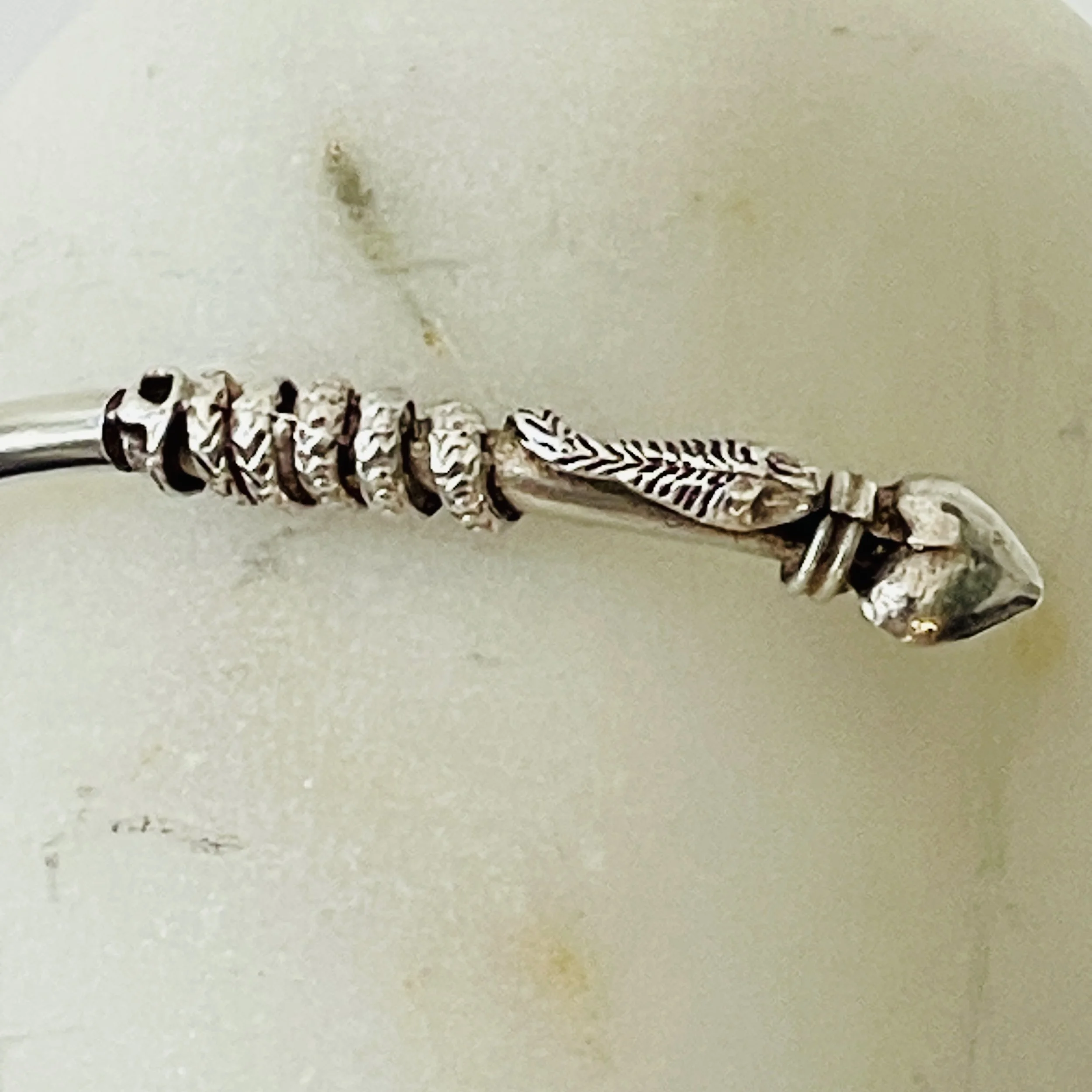 MATERI(A)NTIQUES SILVER TWIST SNAKE BRACELET(3).jpg
