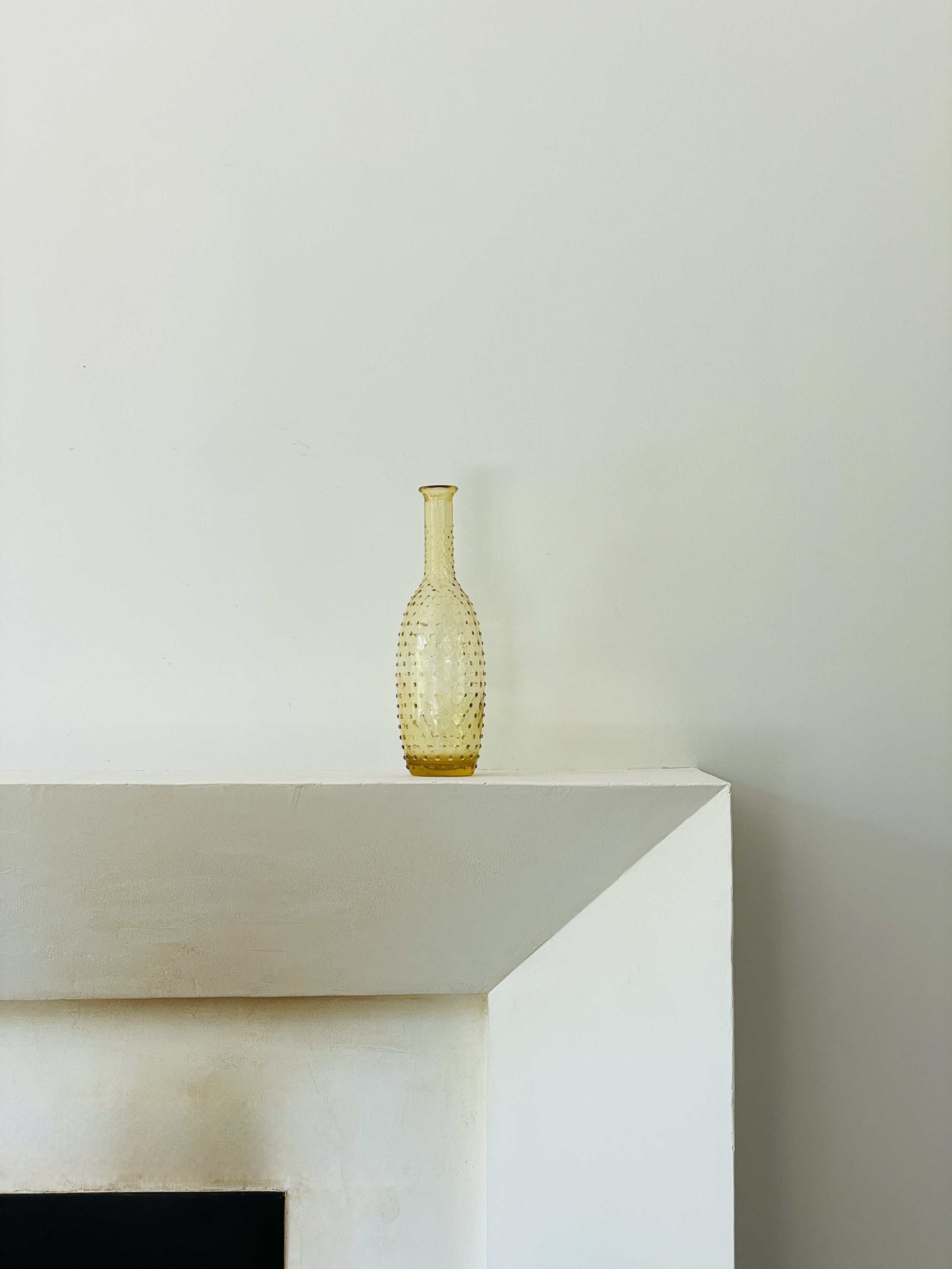 MATERI(A)NTIQUES MEDIUM AMBER GLASS BUMPY VASE.jpg