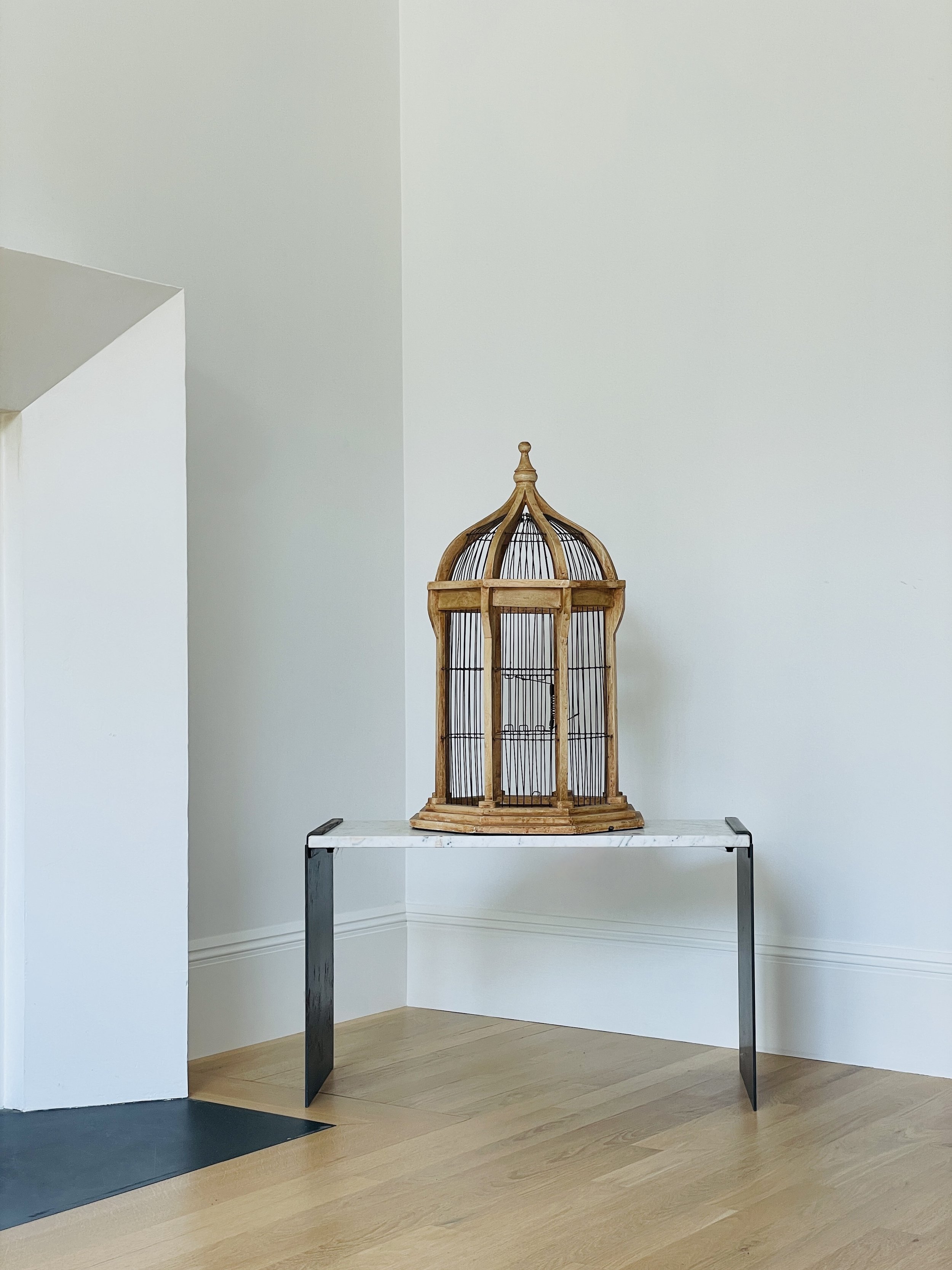 MATERI(A)NTIQUES LARGE LIGHT WOODEN OCTAGONAL BIRDCAGE(7).jpg