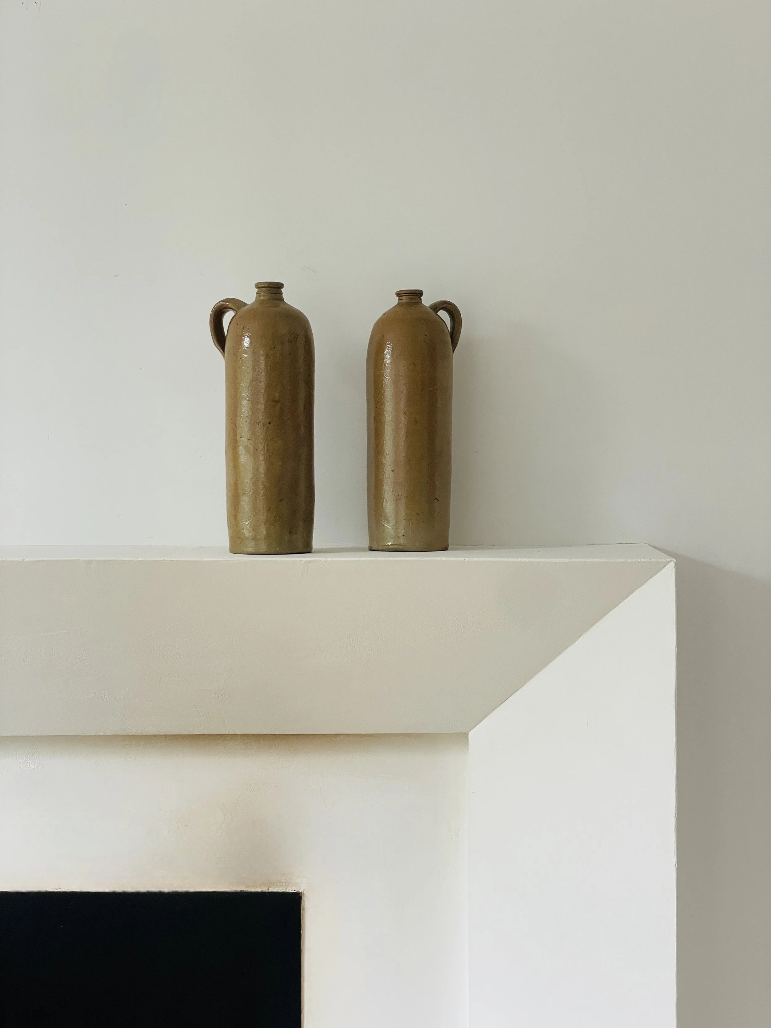 MATERI(A)NTIQUES OCHRE CERAMIC JUG SET.jpg