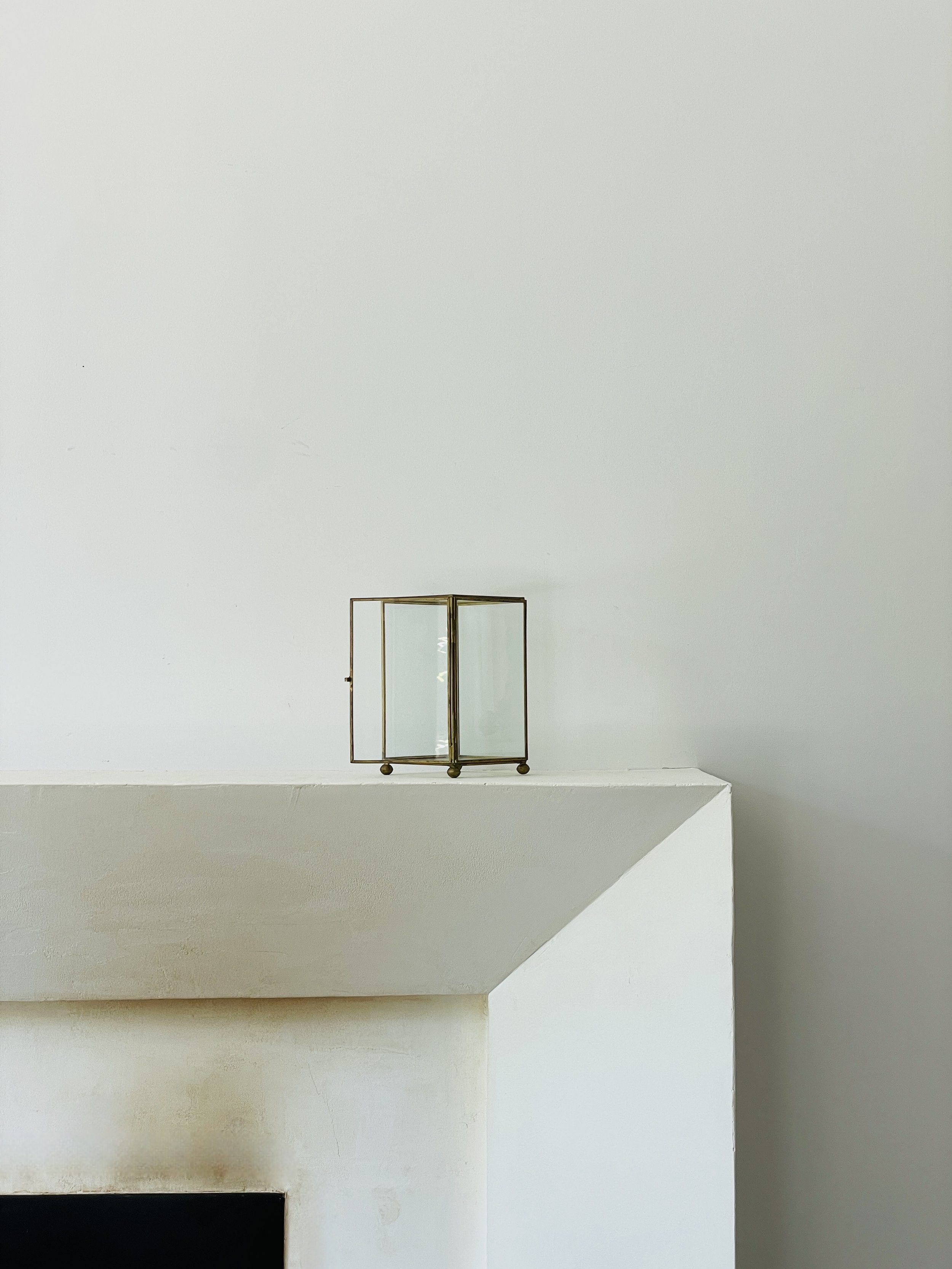 MATERI(A)NTIQUES BRASS AND GLASS SMALL CURIO CABINET.jpg