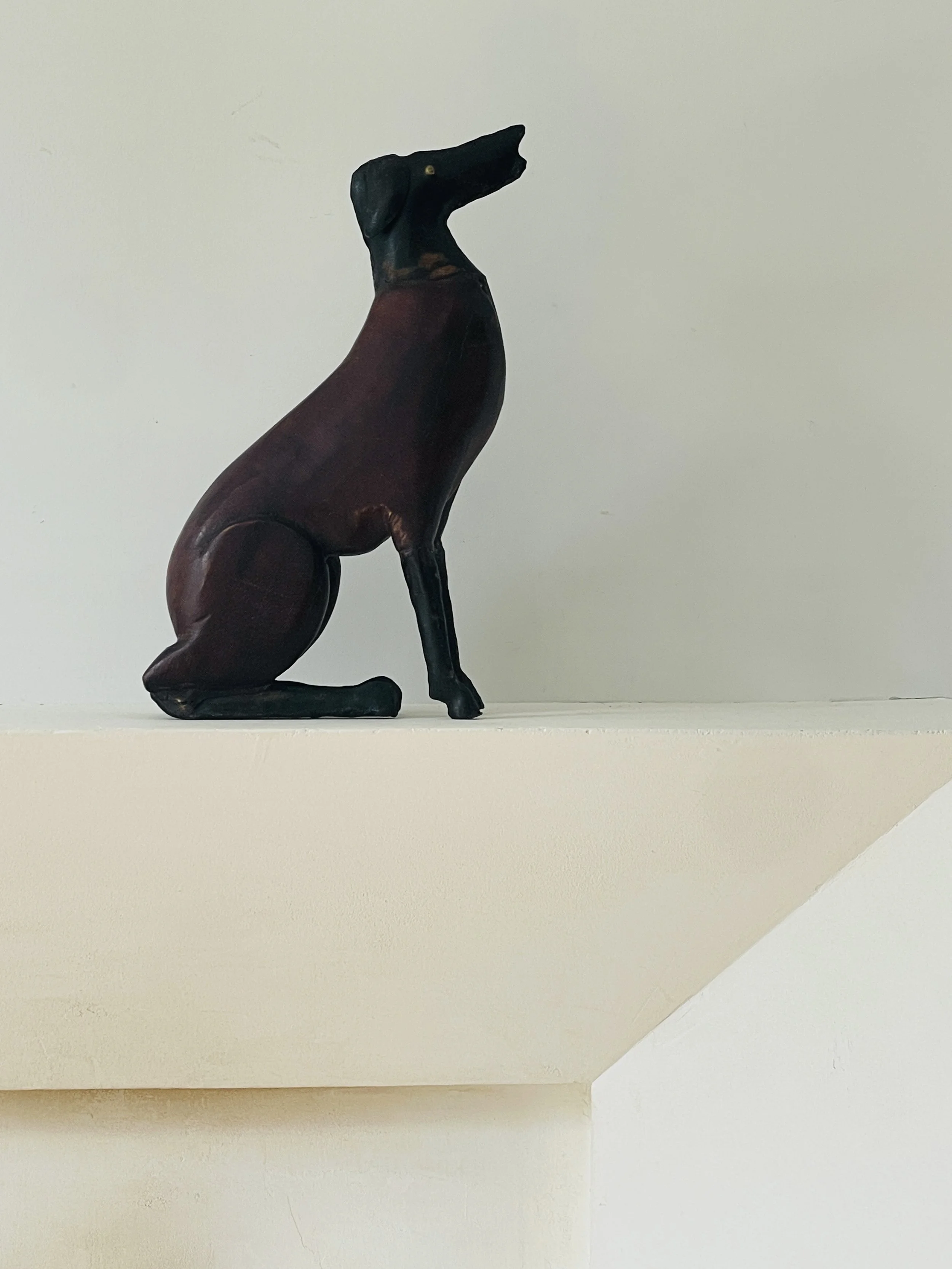 MATERI(A)NTIQUES WOOD AND METAL DOG SCULPTURE(2).jpg