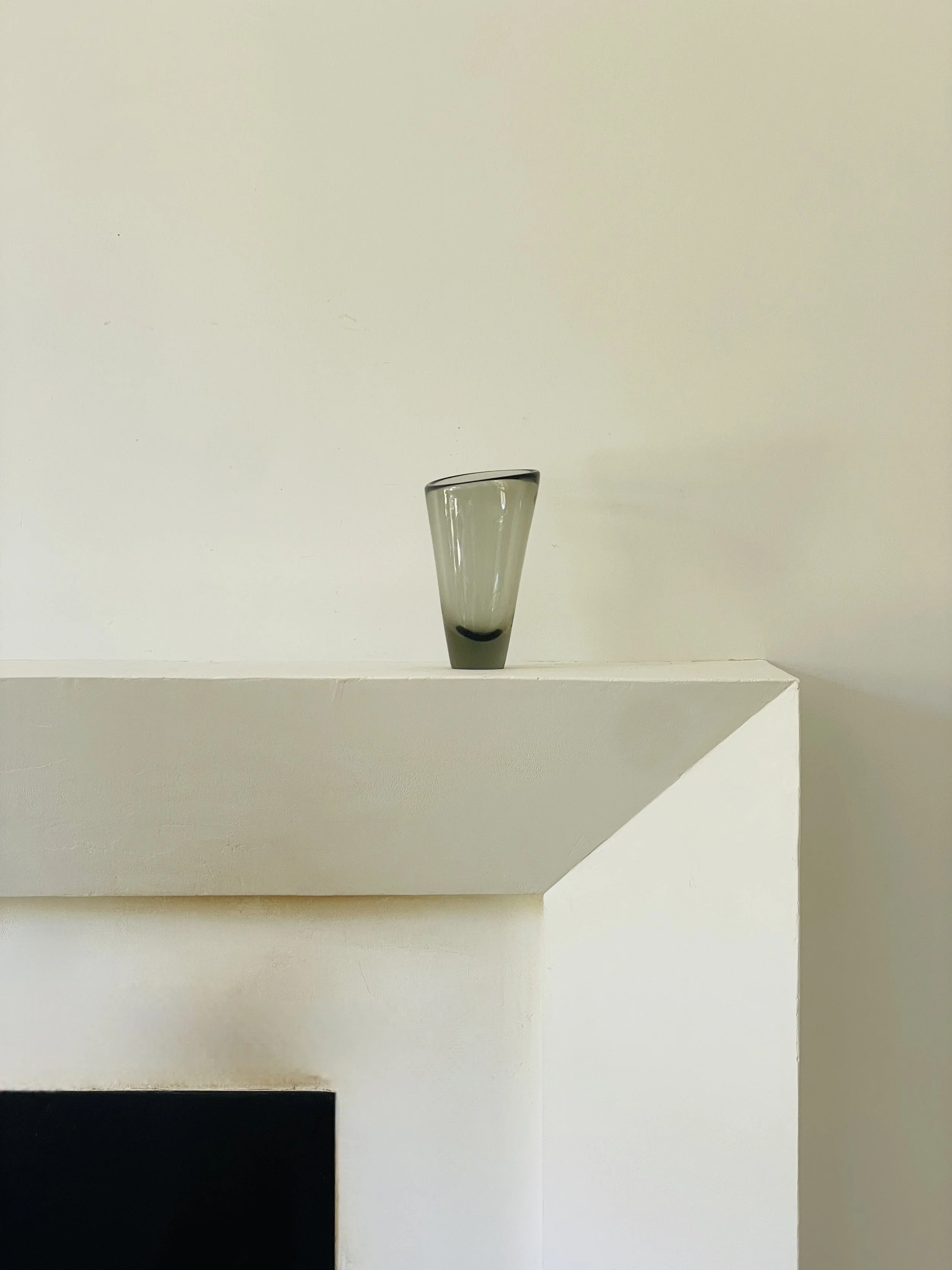 MATERI(A)NTIQUES MEDIUM BRONZE MID CENTURY OVOID BLOWN GLASS VASE.jpg