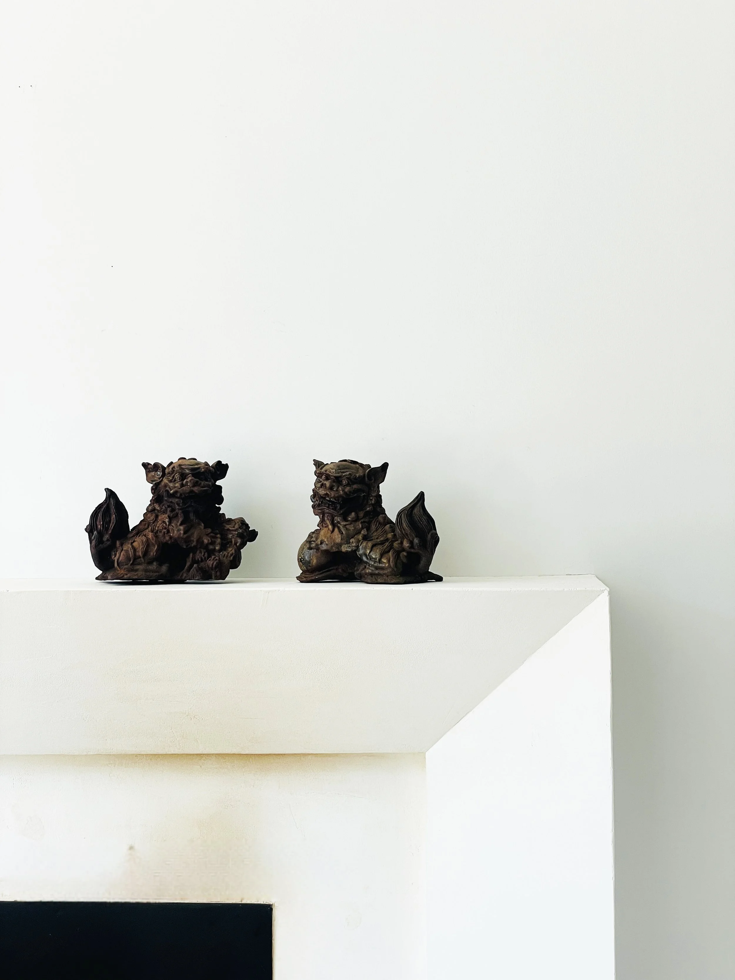 MATERI(A)NTIQUES RUSTED IRON FOO DOG SET.jpg