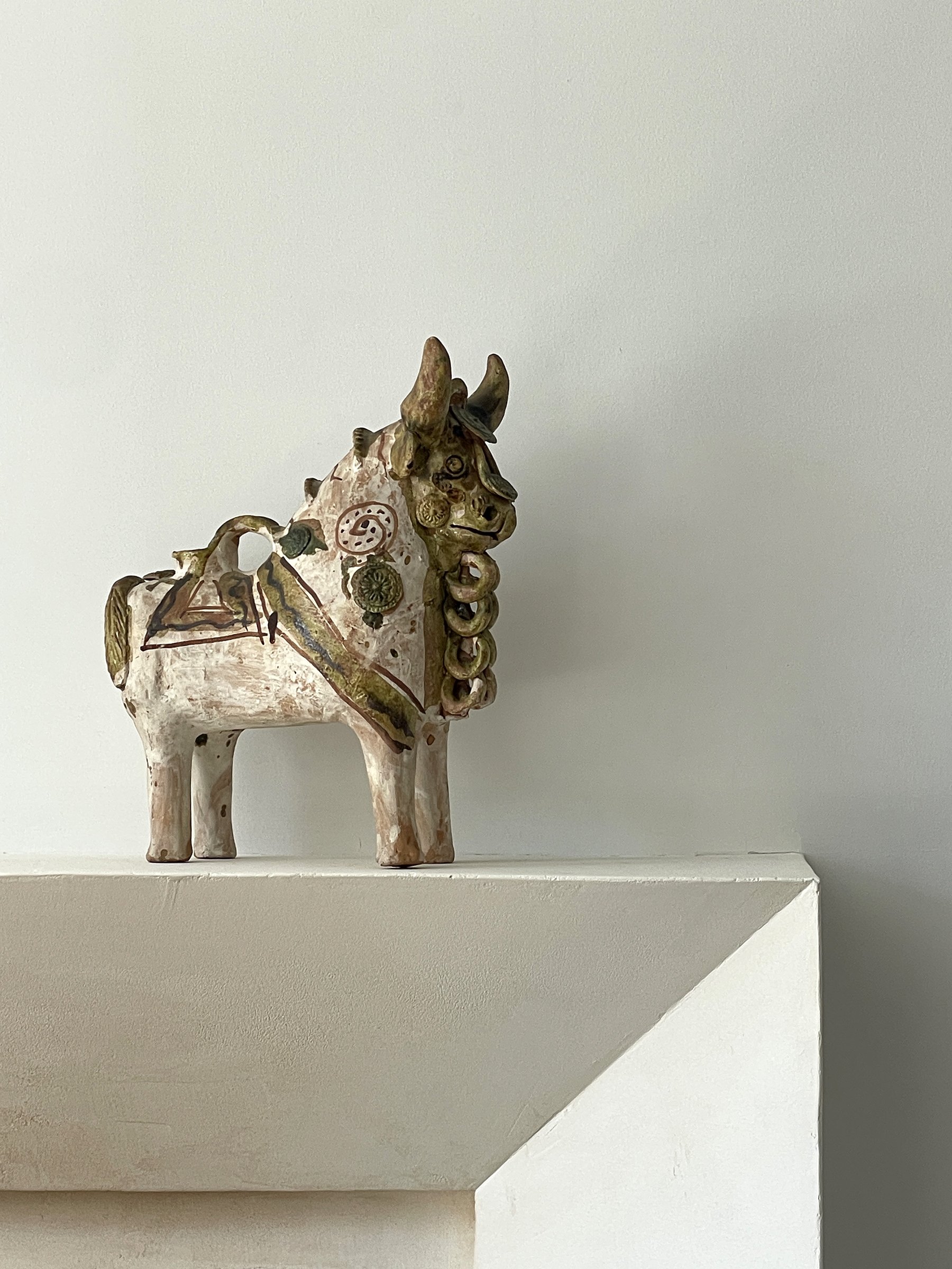 MATERI(A)NTIQUES PERUVIAN TERRA COTTA BULL VASE(5).jpg