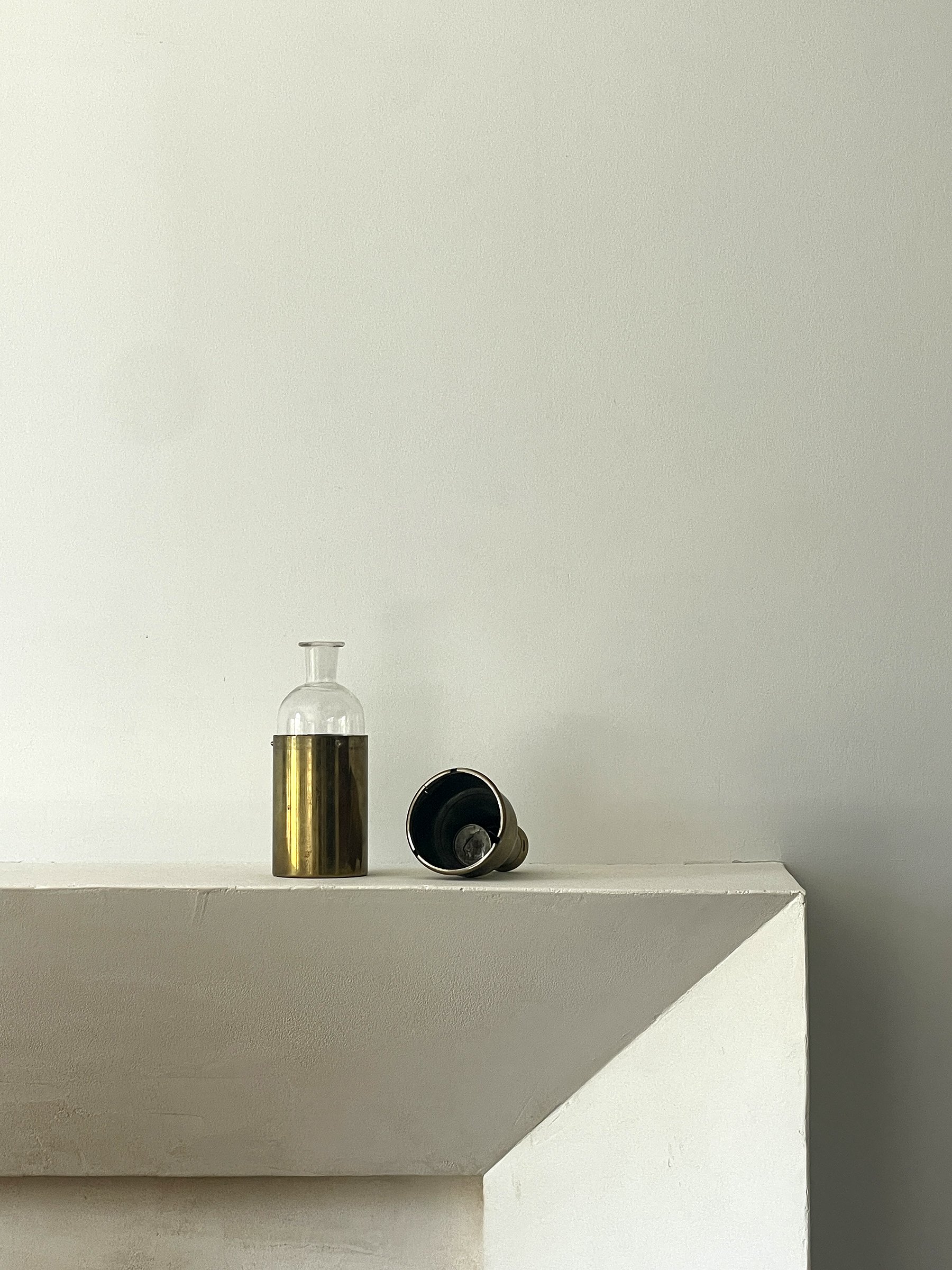 MATERI(A)NTIQUES GLASS DECANTUR AND BRASS COVER(3).jpg