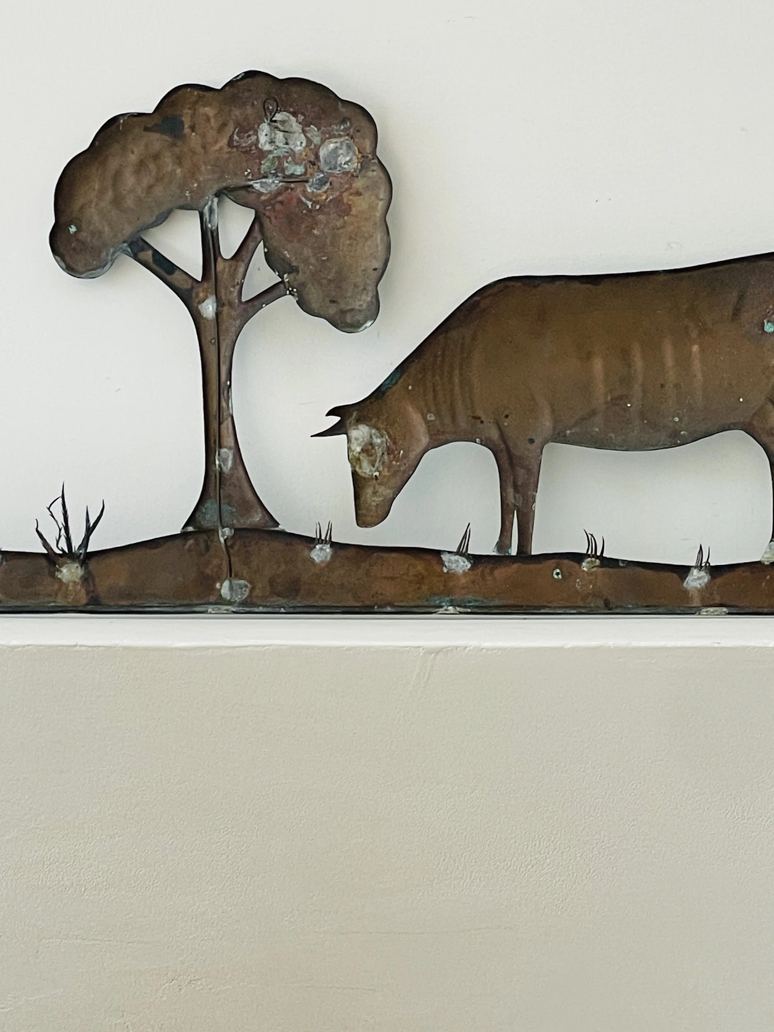 MATERI(A)NTIQUES LONG COPPER COW AND TREE HANGING(3).jpg
