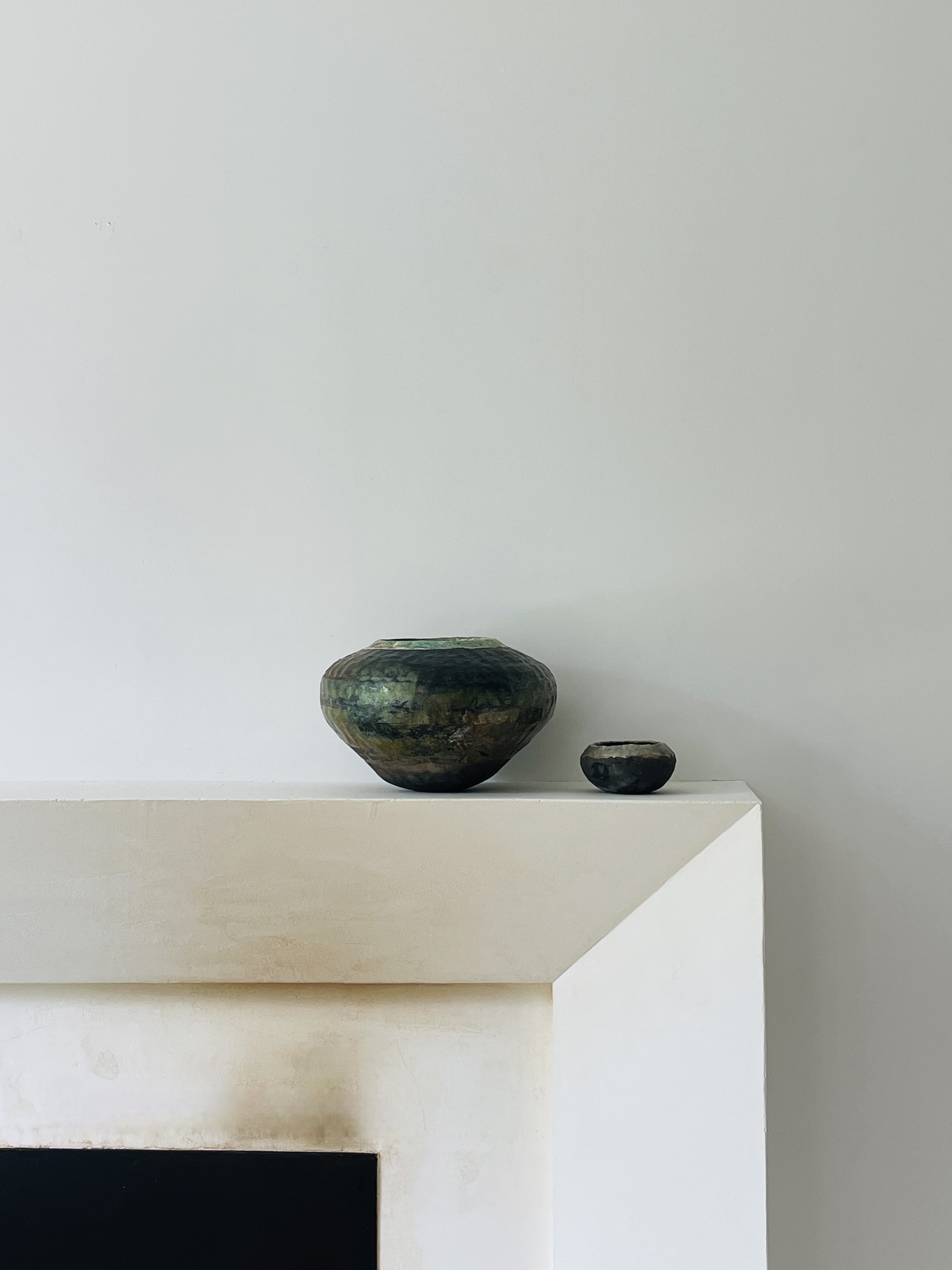 MATERI(A)NTIQUES COPPER GLAZE CERAMIC VASE SET.jpg