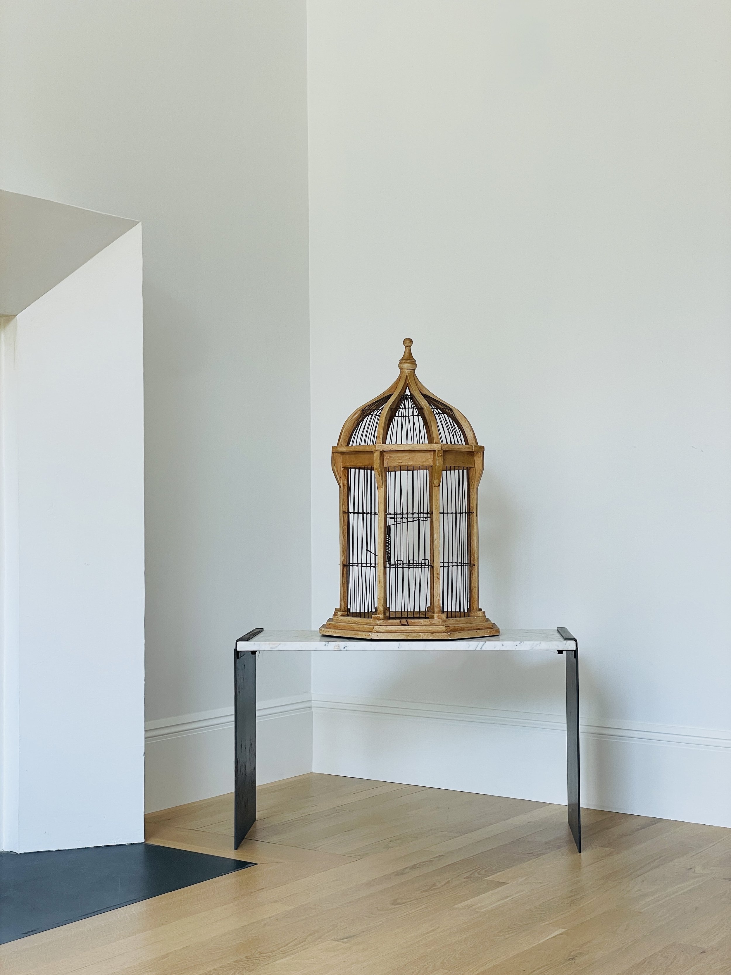MATERI(A)NTIQUES LARGE LIGHT WOODEN OCTAGONAL BIRDCAGE(5).jpg