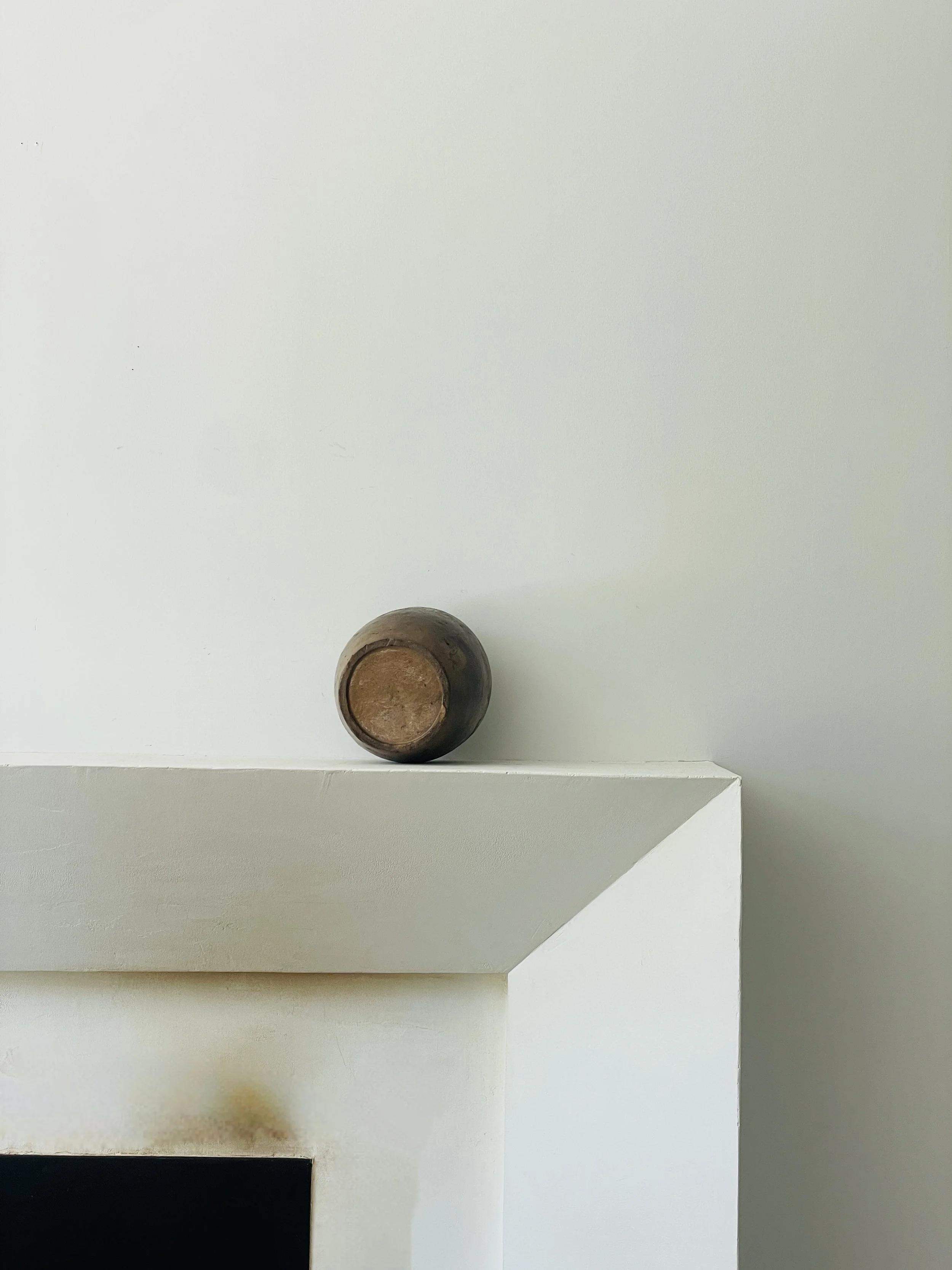 MATERI(A)NTIQUES LARGE BROWN MATTE GINGER JAR(7).jpg