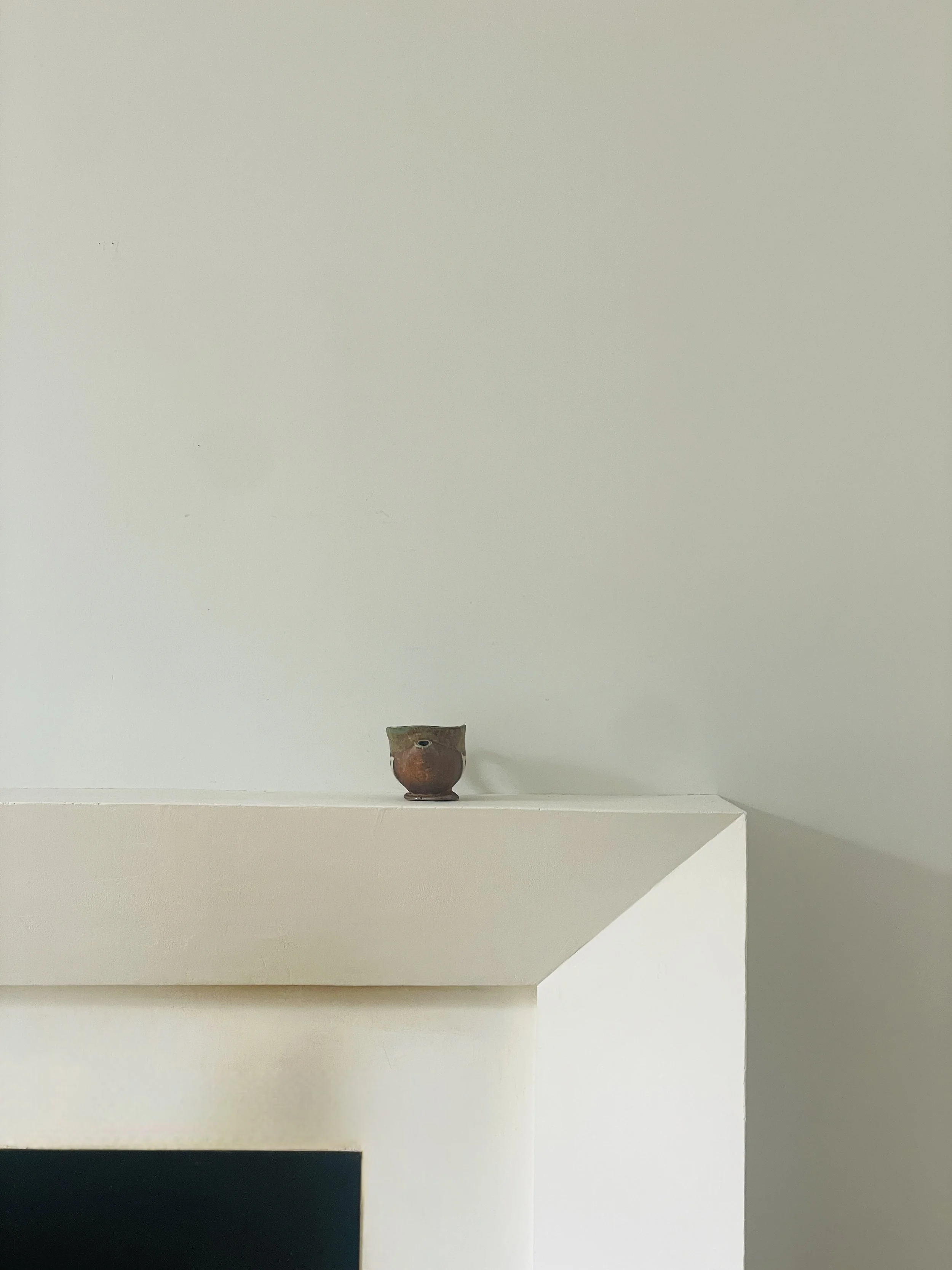 MATERI(A)NTIQUES SMALL MIXED COLOR EARTHENWARE  STUDIO POTTERY PITCHER WITH HANDLE(4).jpg