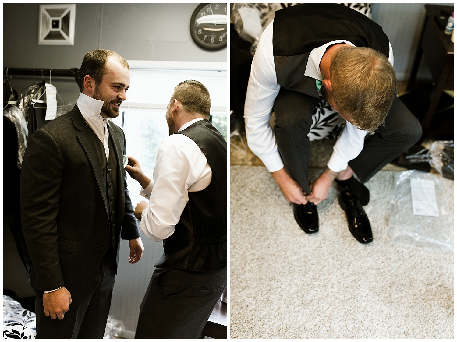 Rustic Chic Wedding | groomsmen photos | PNW wedding photographer 