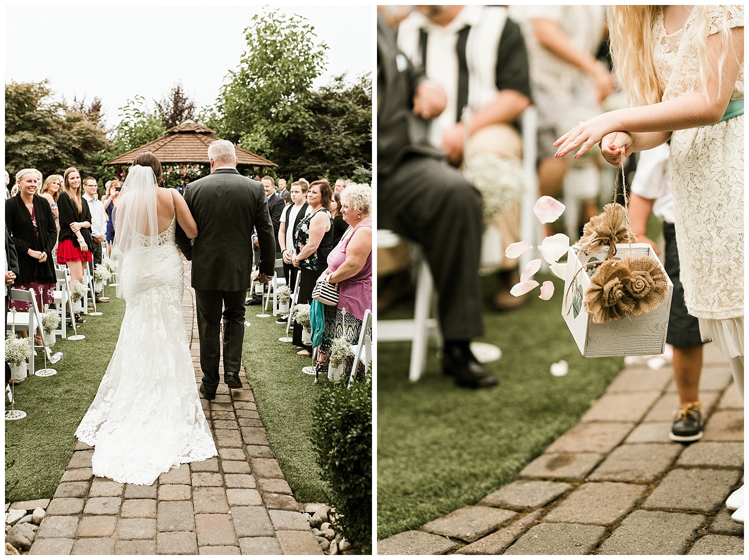 Rustic Chic Wedding | wedding day ceremony details | PNW wedding photographer 