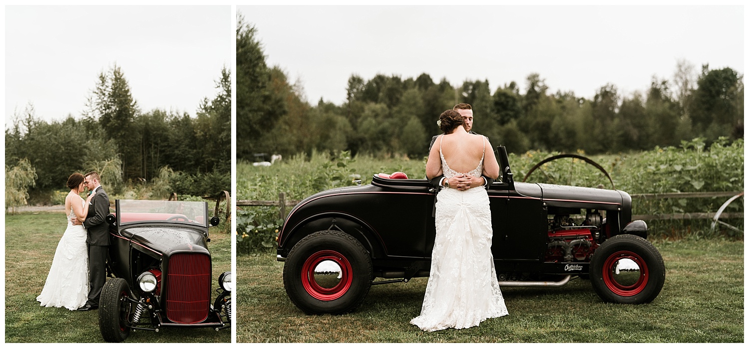 Rustic Chic Wedding | Bride and Groom Portraits | PNW wedding photographer 