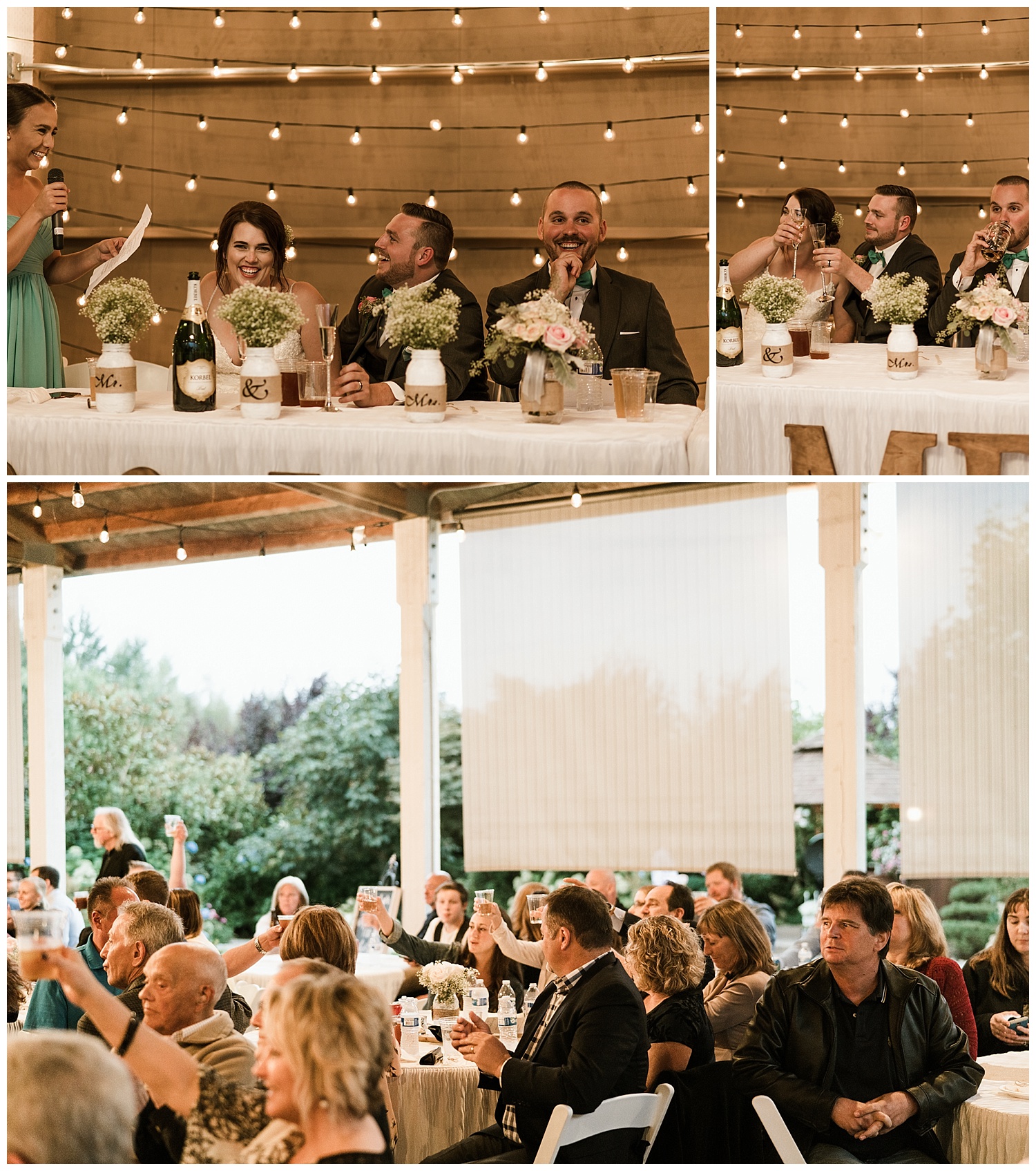 Rustic Chic Wedding | wedding day reception events | PNW wedding photographer