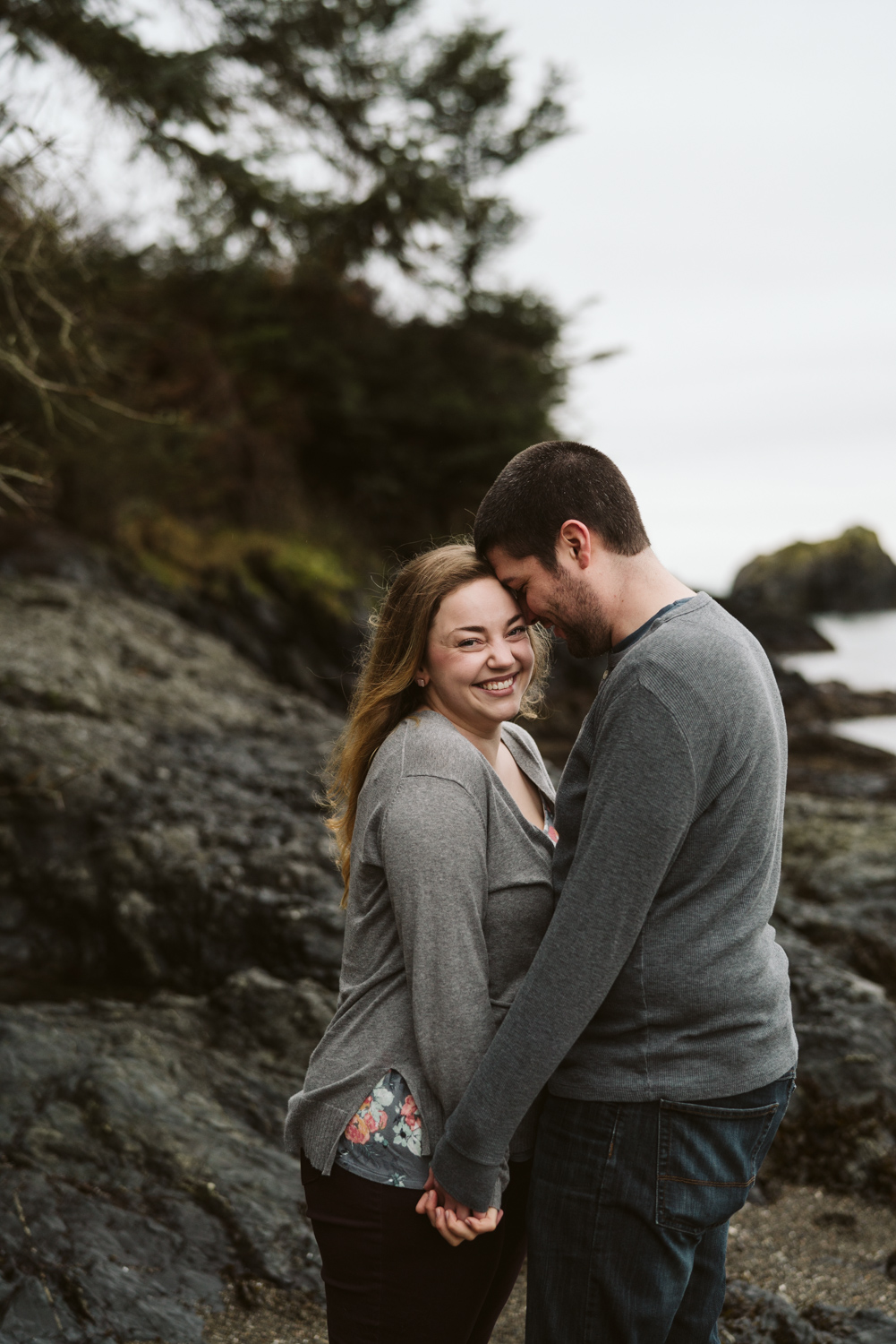 Deception Pass Engagement Session | Engagement sessions with dogs | Seattle wedding photographer