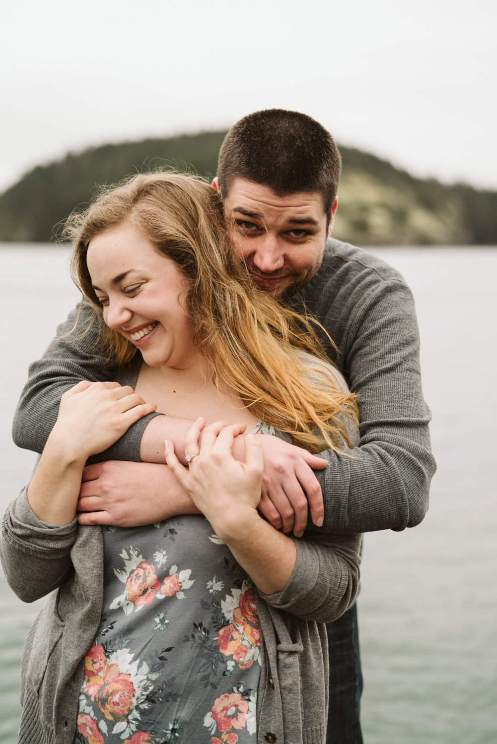 Deception Pass Engagement Session | Engagement sessions with dogs | Seattle wedding photographer