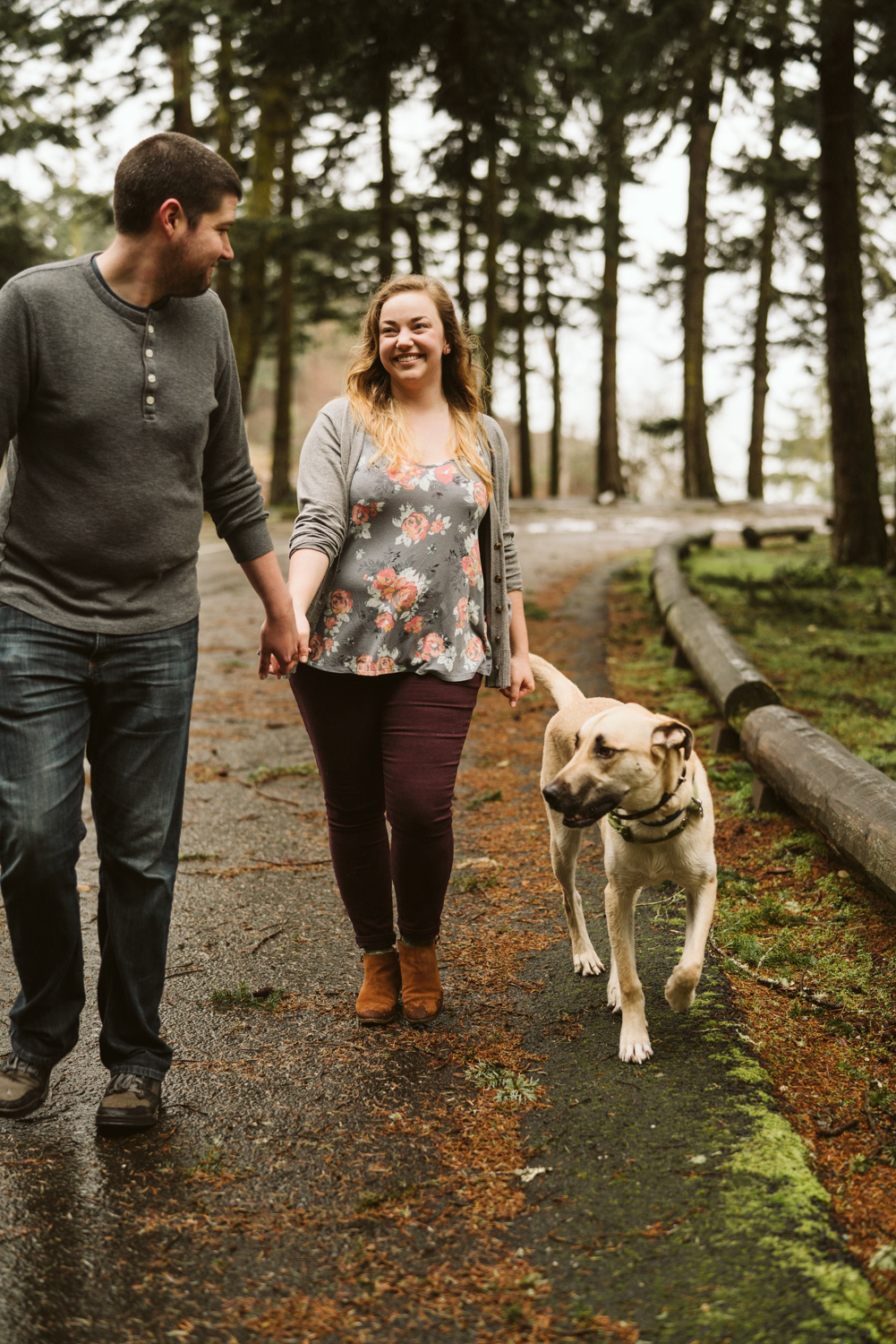 Deception Pass Engagement Session | Engagement sessions with dogs | Seattle wedding photographer