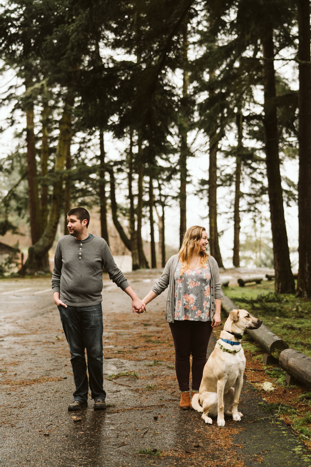 Deception Pass Engagement Session | Engagement sessions with dogs | Seattle wedding photographer