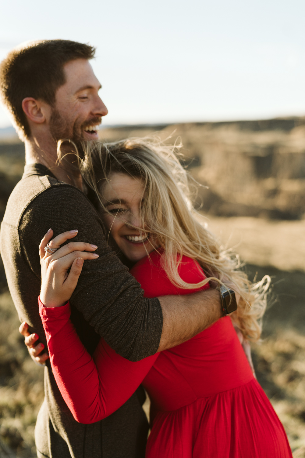 eastern washington engagement session - cave b inn estates & winery - washington state wedding photographer - kyndell & miles