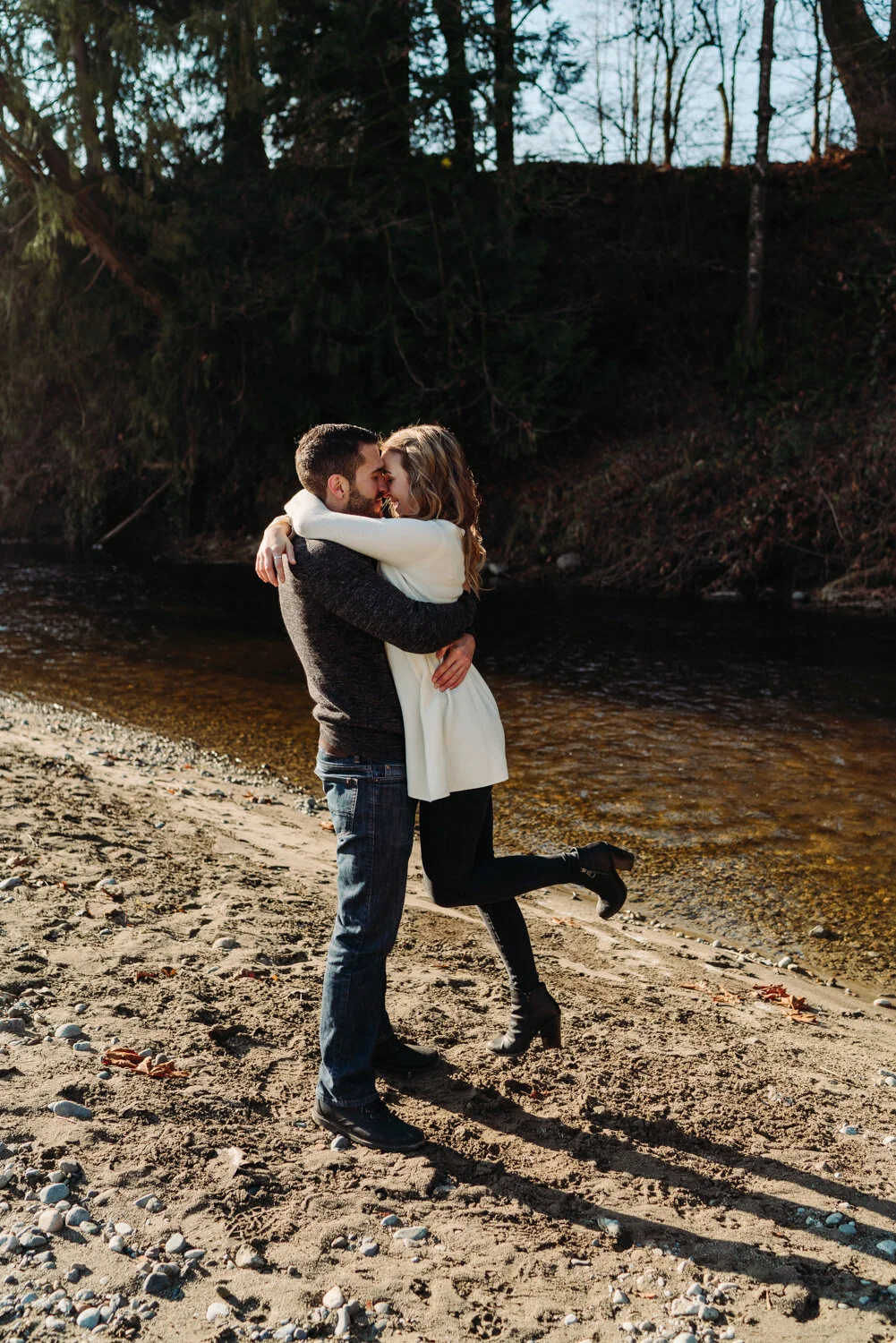 Skykomish River Engagement photos - liisa + jon 
