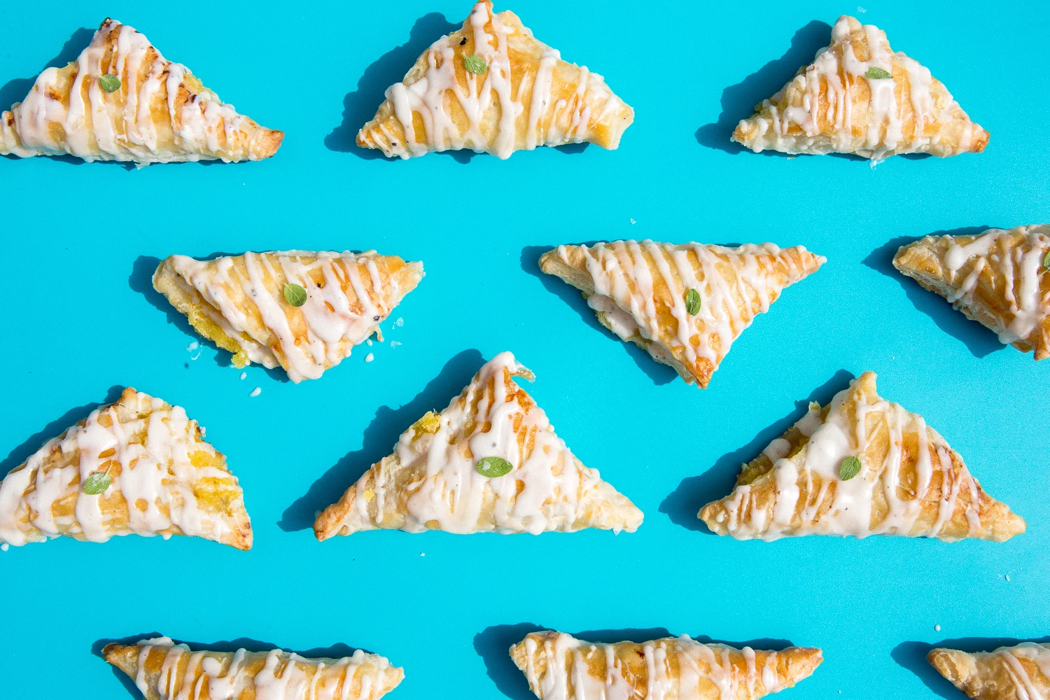 Whole Lemon Curd Turnovers with Black Pepper & Thyme Glaze