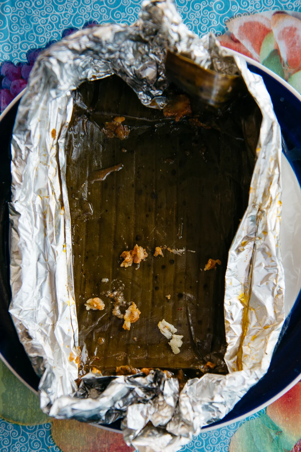 Remnants of a Belizean Tamale