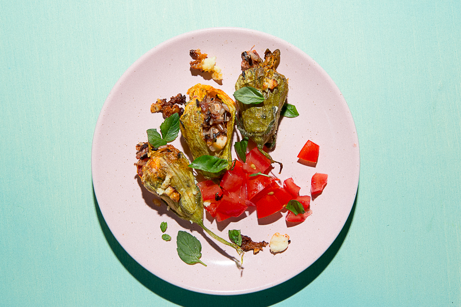 Cretan Stuffed Squash Blossoms