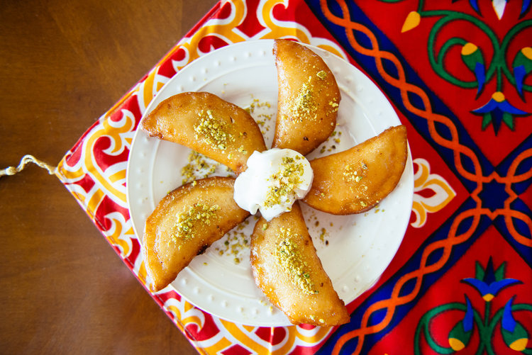 Making Egyptian Qatayef in Morrisville, NC