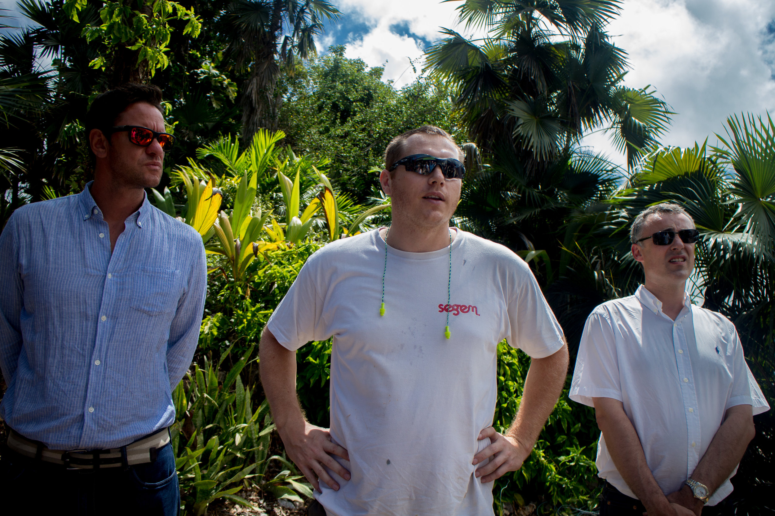 Ben Jones of House of Agricole (left) with our other guides for the tour