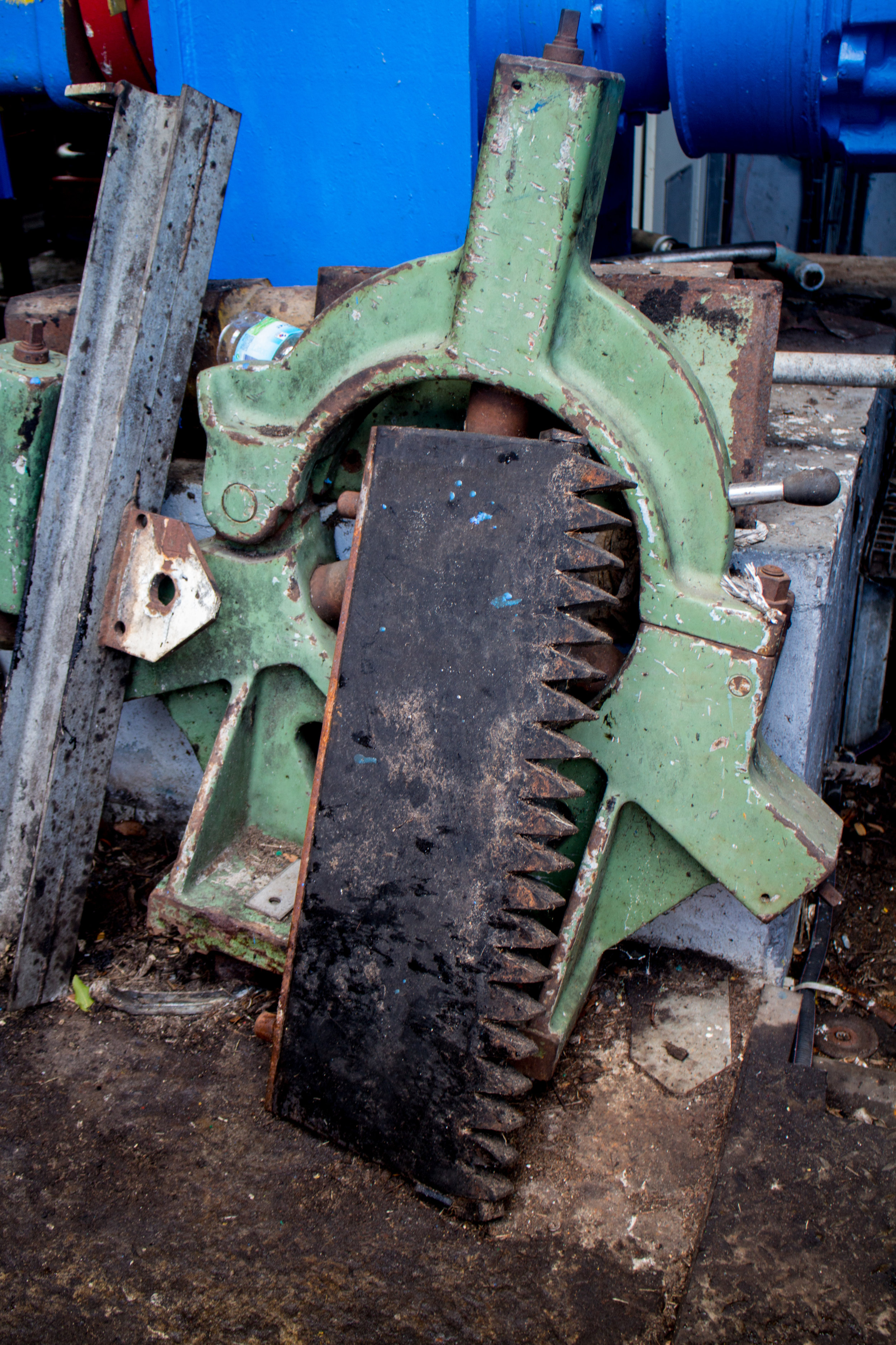 Machinery parts, Damoiseau Distillery.