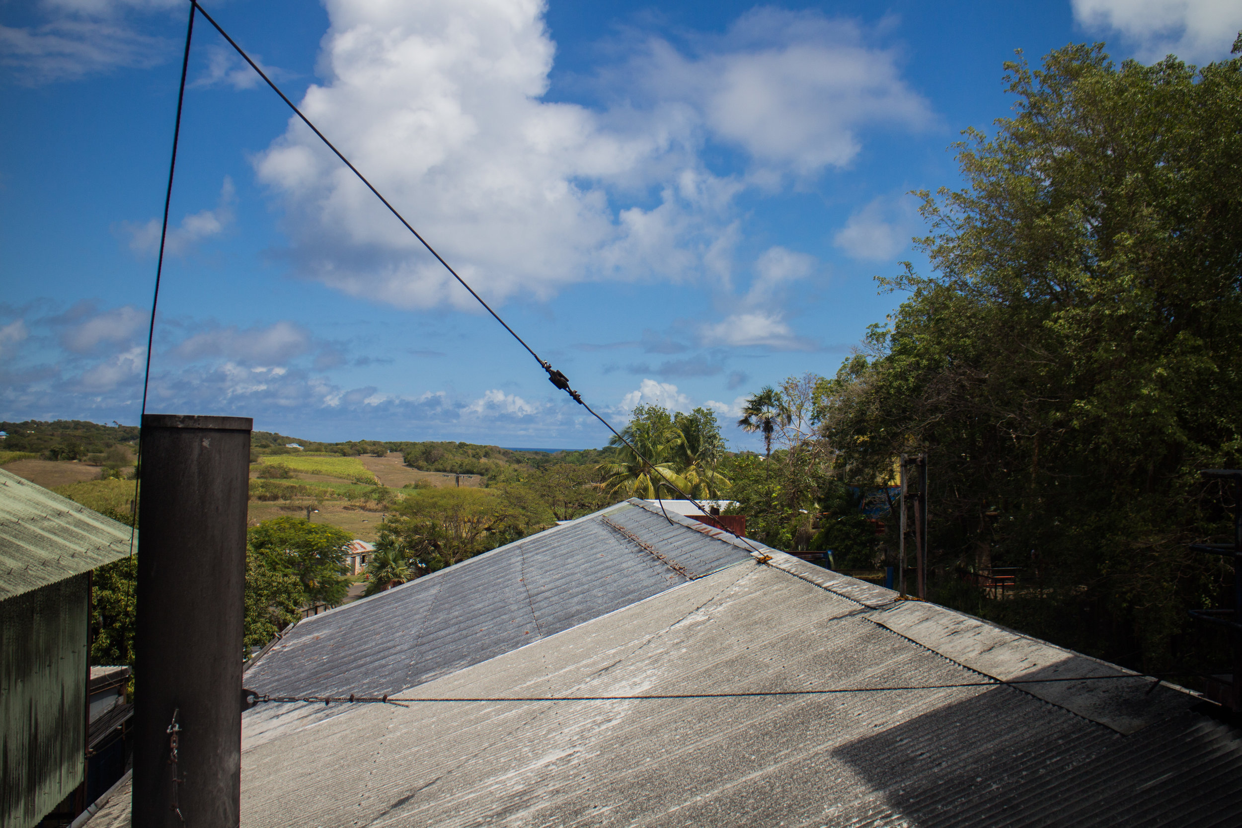 View from the roof above the furnace, Damoiseau.