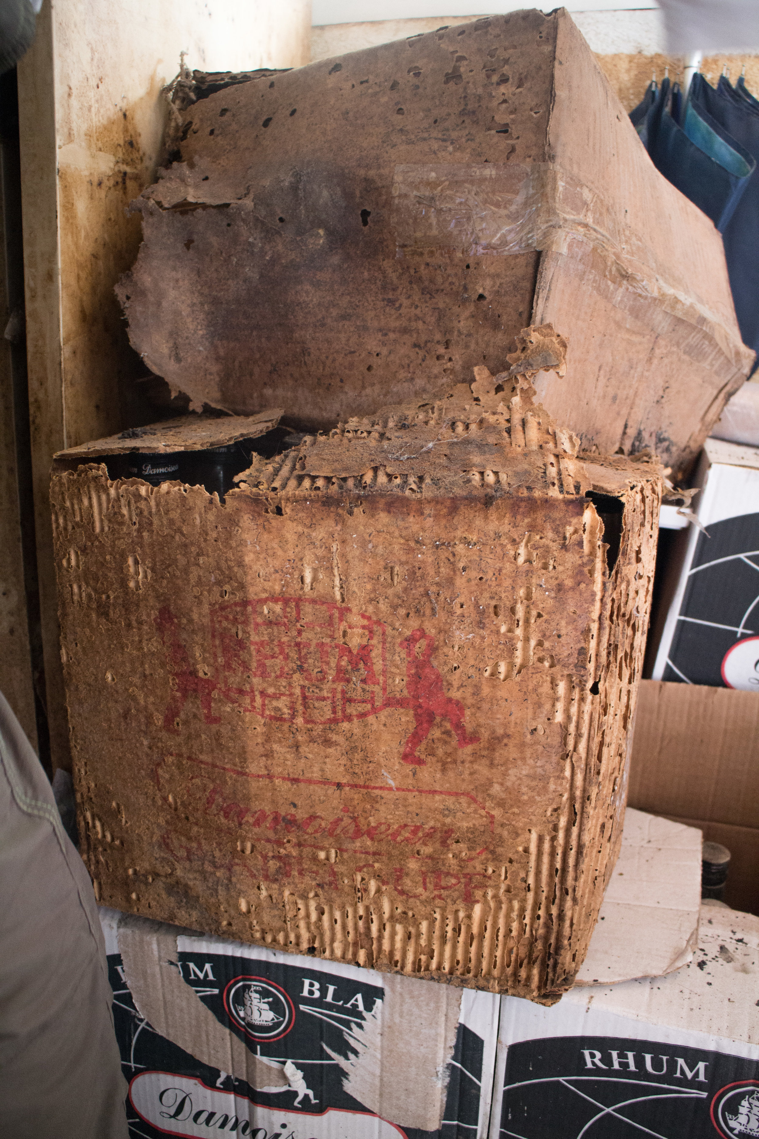 Old rum boxes