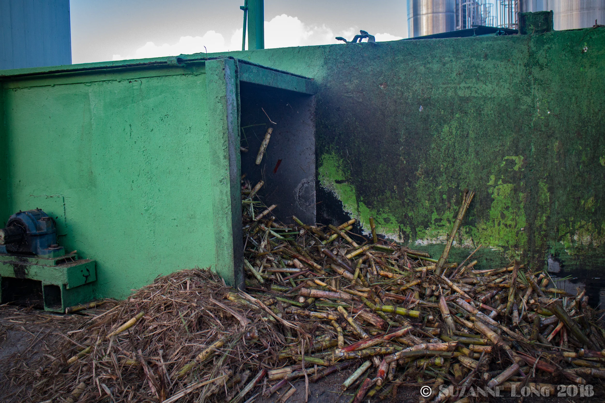 First step of cane crushing - cane cracking machine