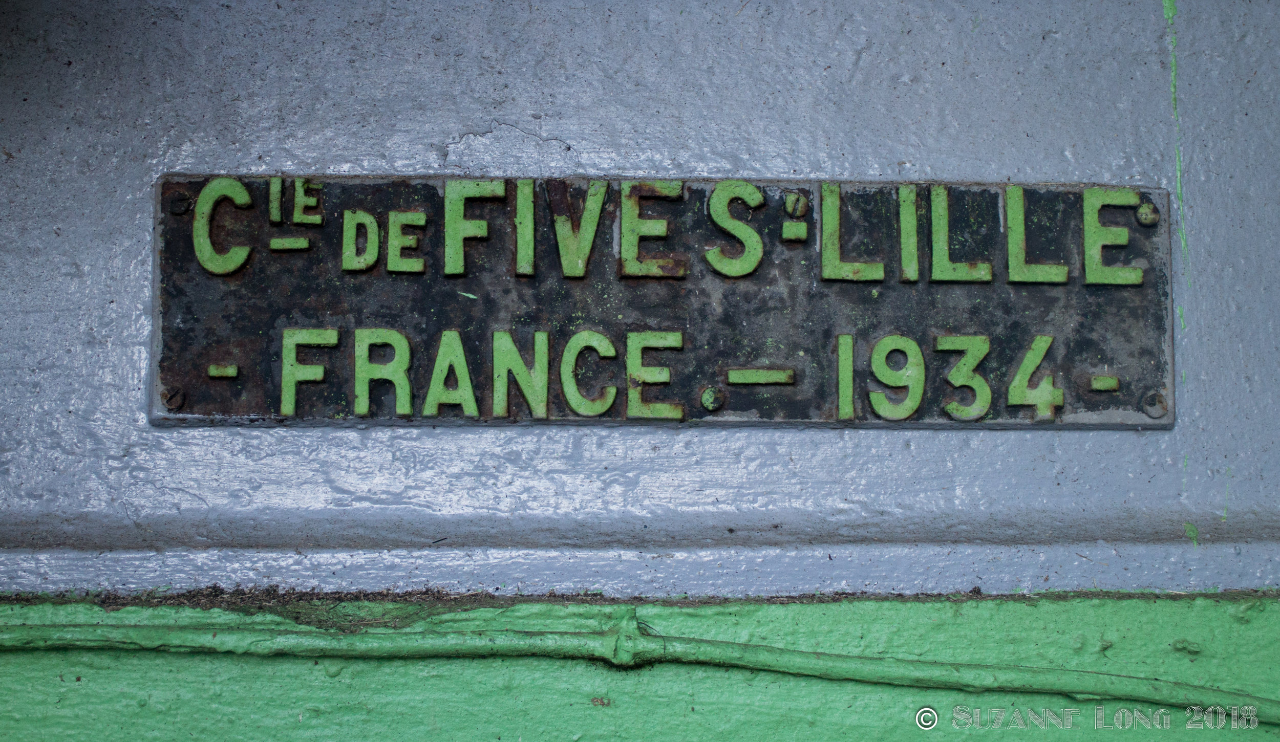 Plaque on cane crushing machine - France 1934