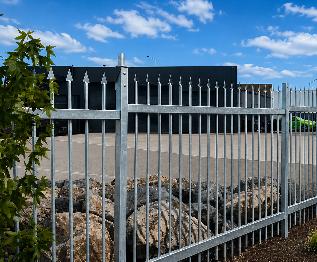 Industrial yard security fencing, Christchurch
