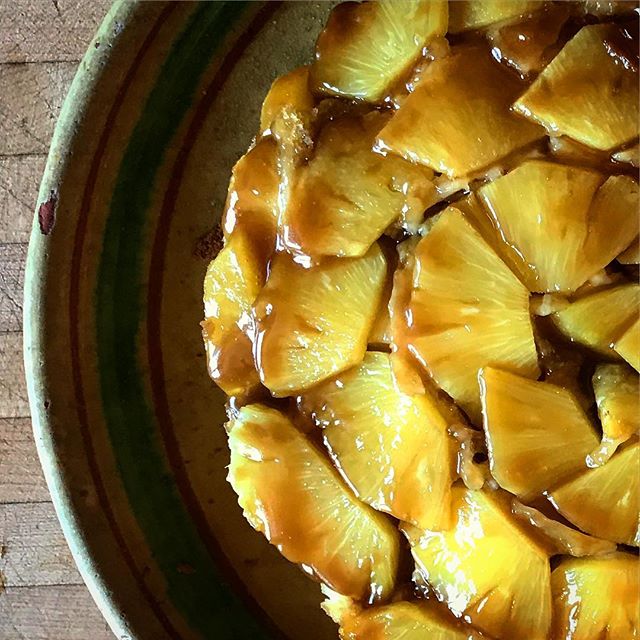Pineapple upside down cake from the Ad Hoc at Home cookbook. One of my favorites that @tpg_ introduced to me years ago. #pineapple #pineappleupsidedowncake #cake #sauleats