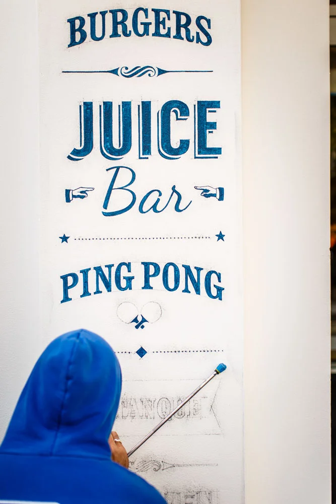 EXTERIOR SIGNAGE. TYPOGRAPHIC LOCK-UPS & DESIGN. Signpainter Will Lynes & Co. bring the bespoke typography to life.