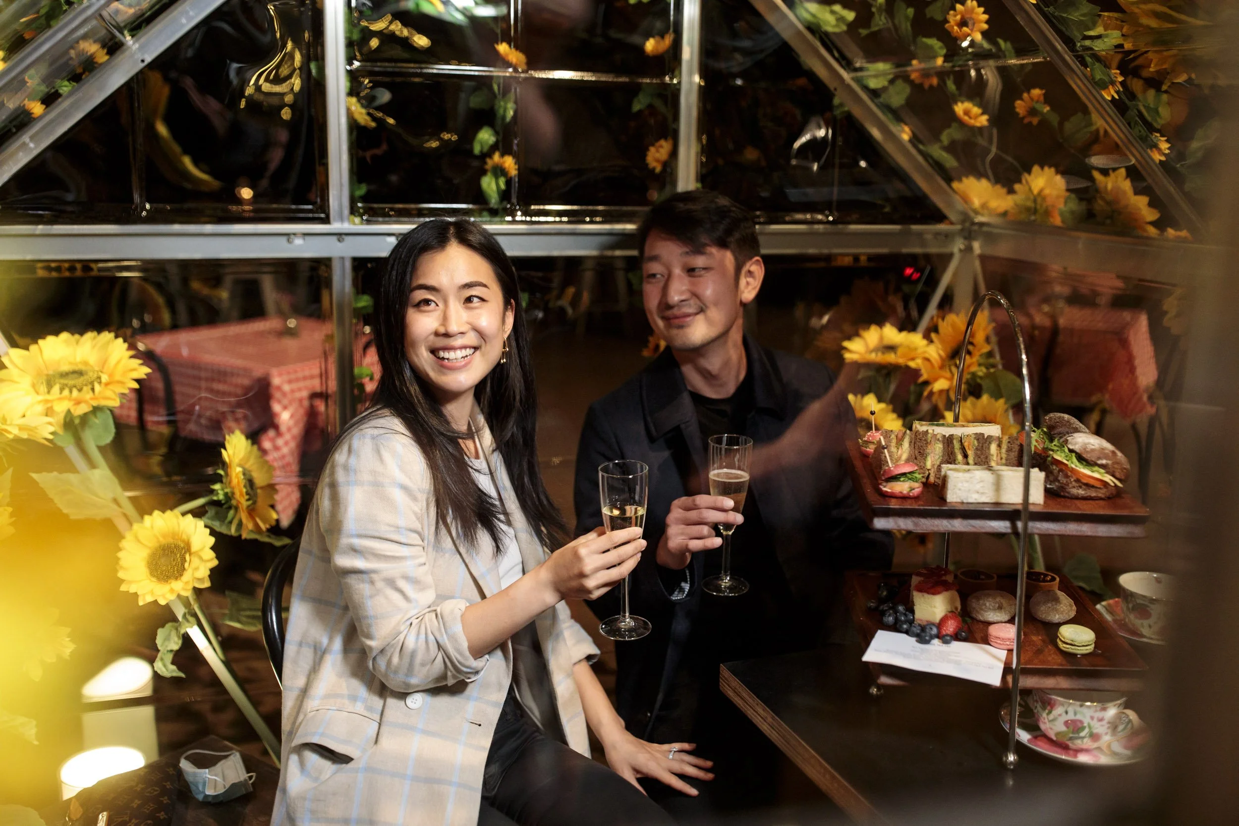   VAN GOGH’S VILLAGE   The bespoke styled greenhouses inspired by Van Gogh’s most famous works: Café de Paris, Almond Blossoms, Sunflowers and The Starry Night — offered visitors tailored food &amp; beverage packages to enjoy pre or post the experien