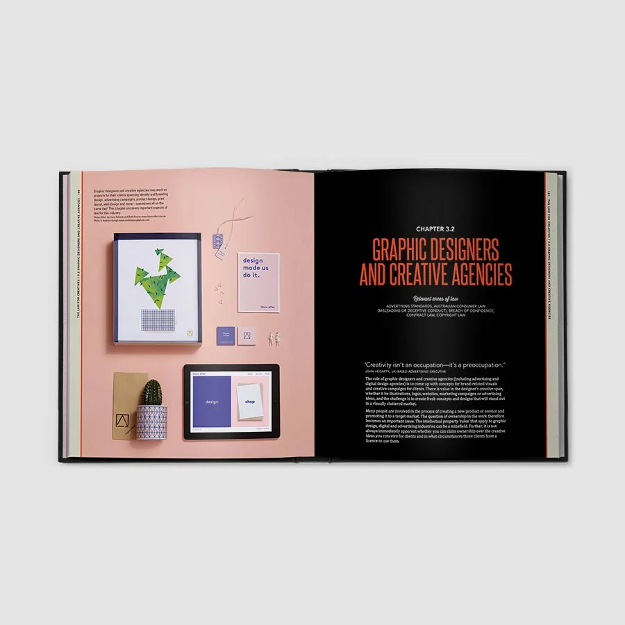 Hours After graphic design studio | Creative's Guide to Copyright by Sharon Givoni | Australian legal book