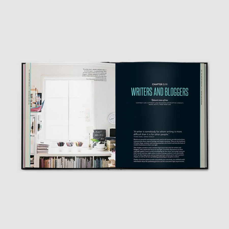 Copyright rules for bloggers and writers Fromage la Rue nightlights business story | Creative's Guide to Copyright by Sharon Givoni | Australian legal book