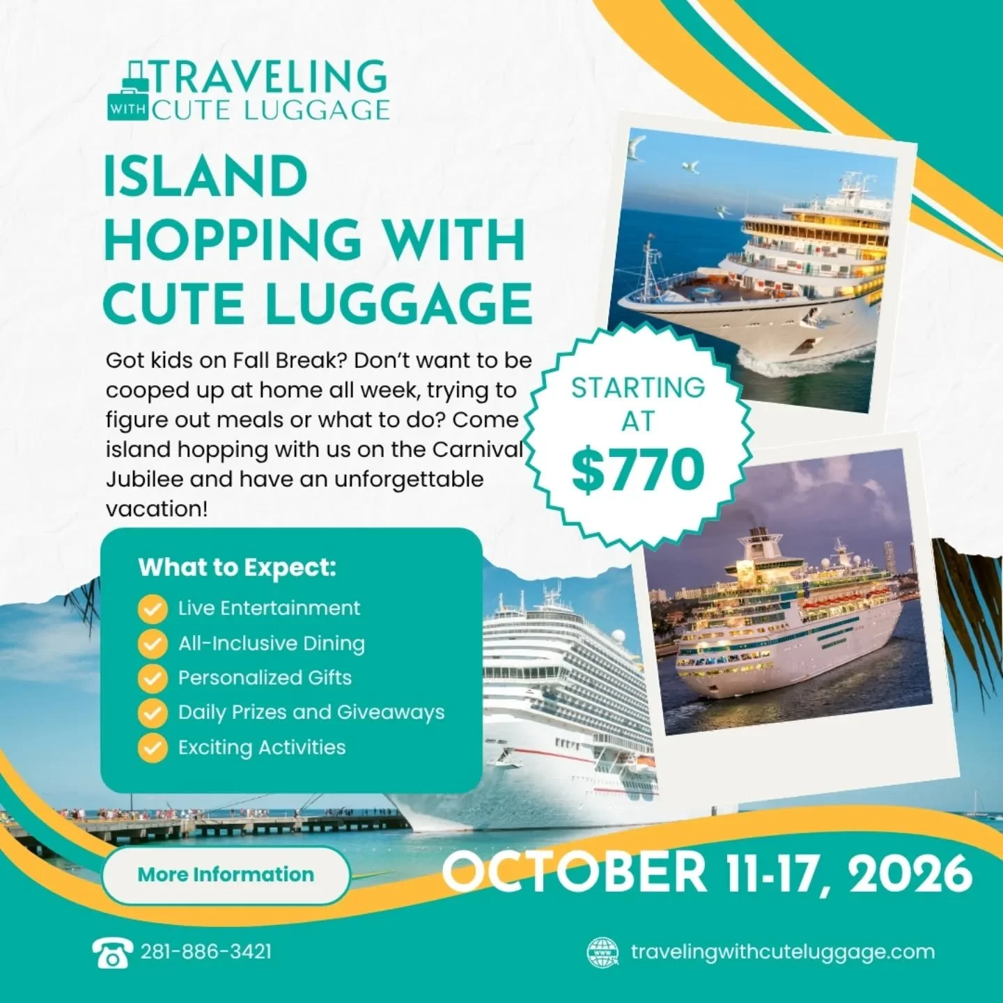 Summer family vacation may not be in the cards this year. I know, I have a senior. But, don't forget the kids have an entire week off from school for Fall Break and you need to use that PTO (or even sick leave). 

First cabin that is booked, I'm givi