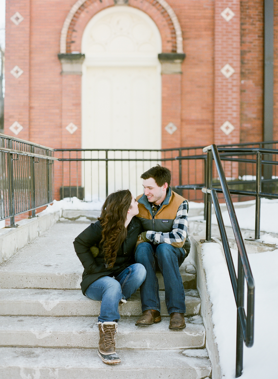  Halifax Wedding Photographer, winter engagement session, Truro Nova Scotia, Canadian Engagement Session, Jacqueline Anne Photography, Dog in engagement session, Film Engagement Session 